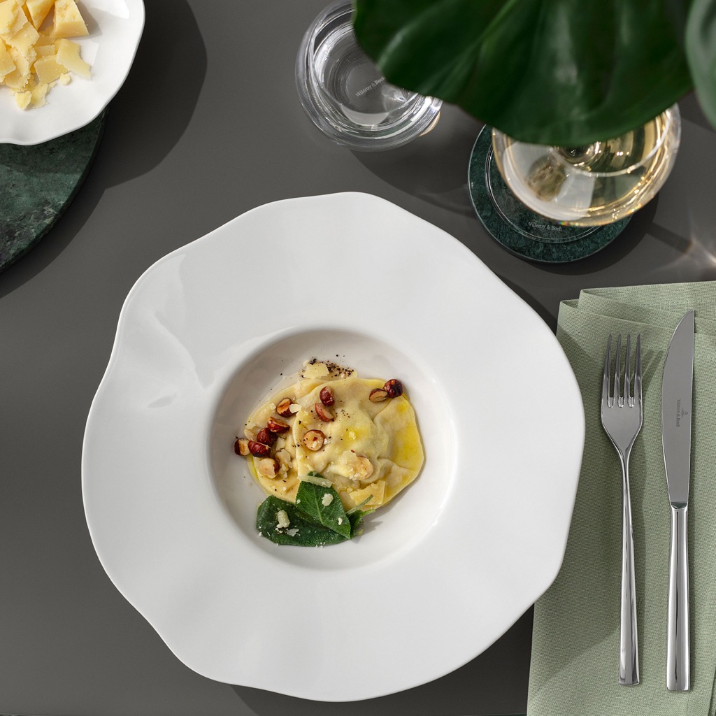 Villeroy & Boch Pastateller »Pastateller Pura ø 28,8 cm 4er Set weiß« Spülmaschinenfest, Mikrowellensicher