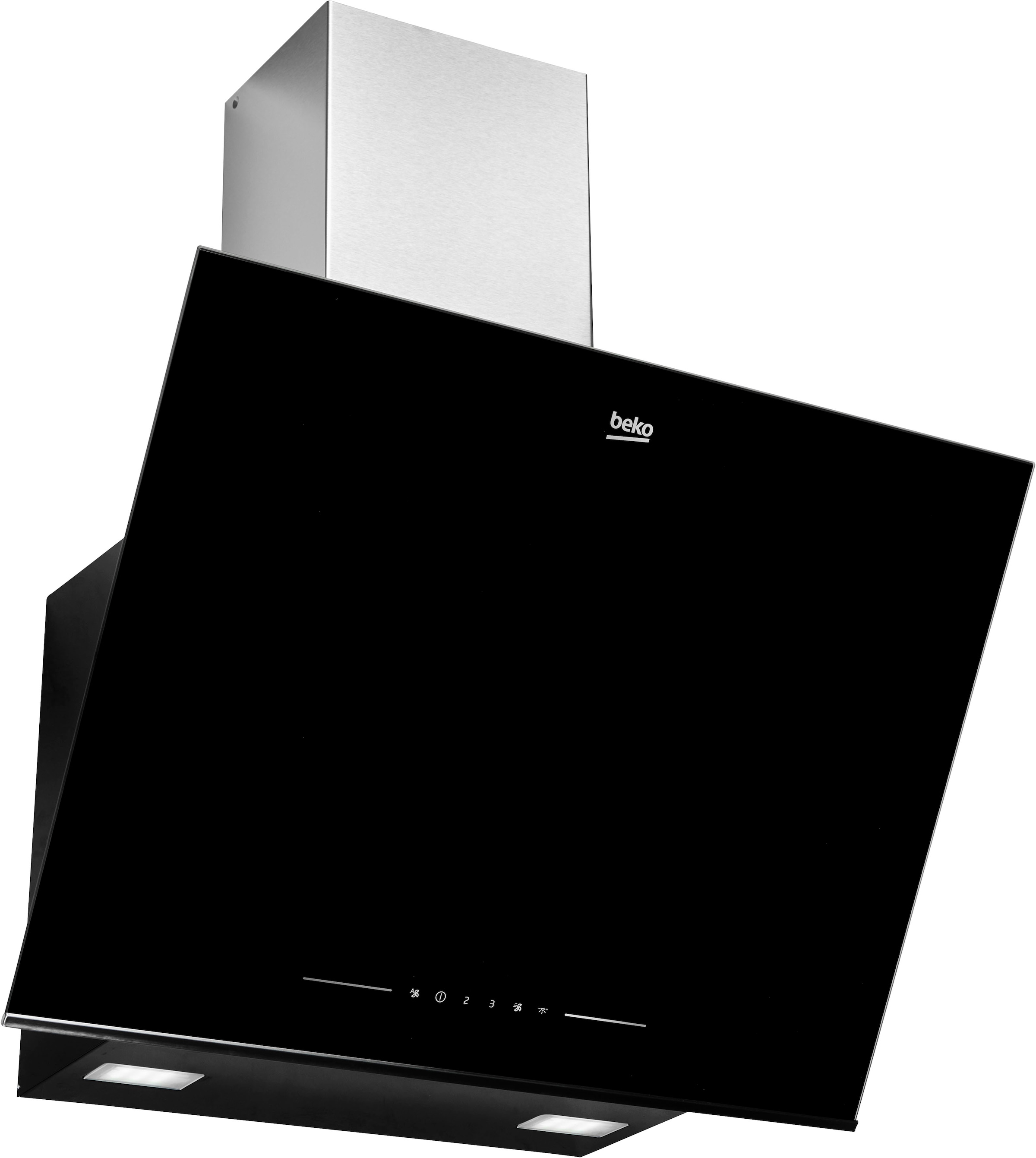 BEKO Kopffreihaube "BHCA66641BBHS 7704331206", B:59,5cm H:113,8cm T:41,9cm, silber, Dunstabzugshauben, Metallfettfilter – Fettpartikel zuverlässig