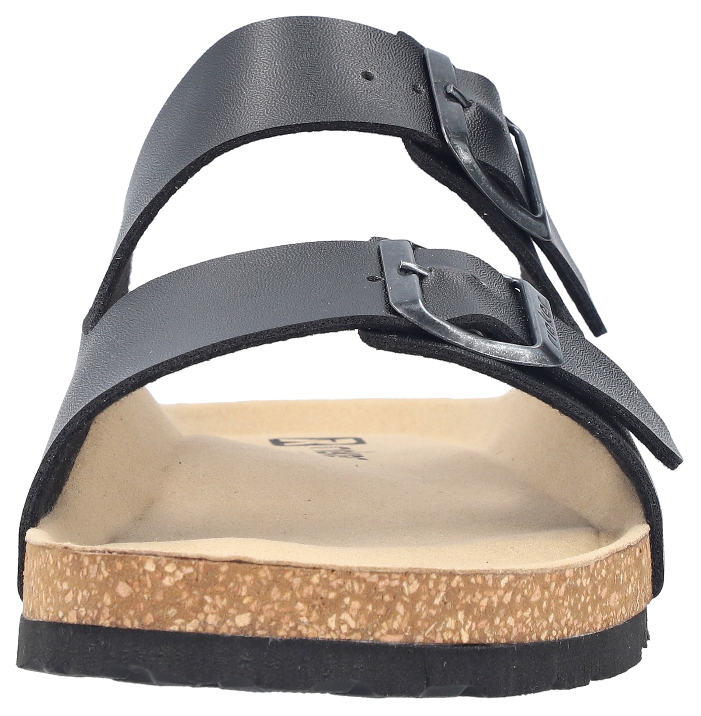 Rieker Pantolette  Sommerschuh, Schlappen, Hausschuh, mit zwei Schnallenverschlüssen