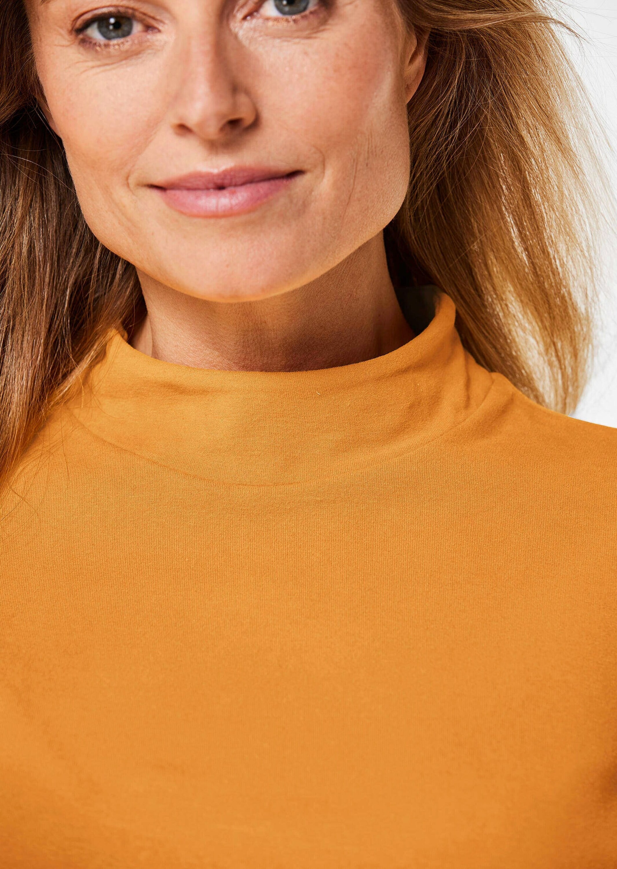GOLDNER Longpullover »Stehbundshirt Stehkragenshirt mit Langarm«