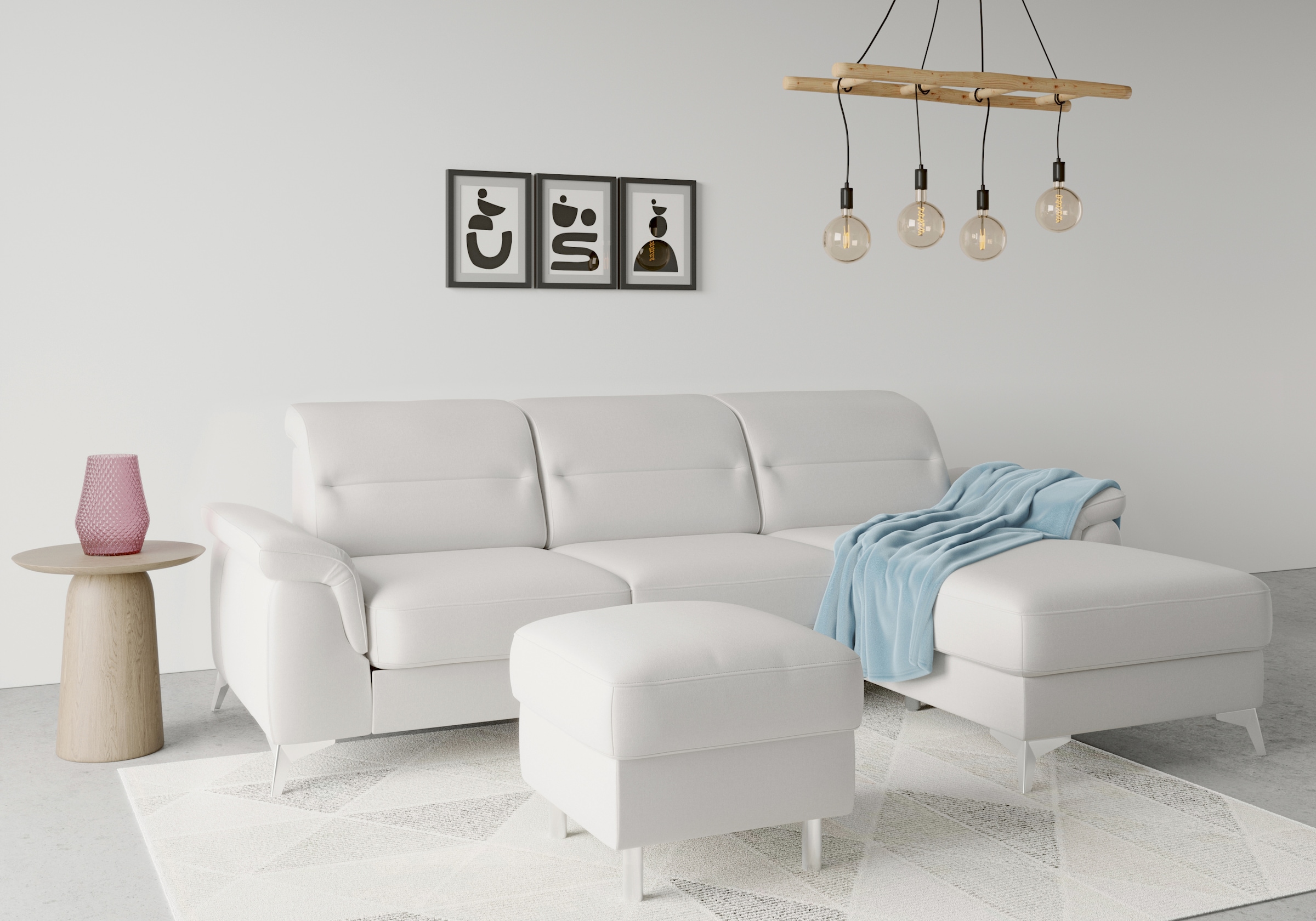 sit&more Stauraumhocker »Sinatra«, Sitzfläche ist abnehmbar, chromfarbene Metallfüße