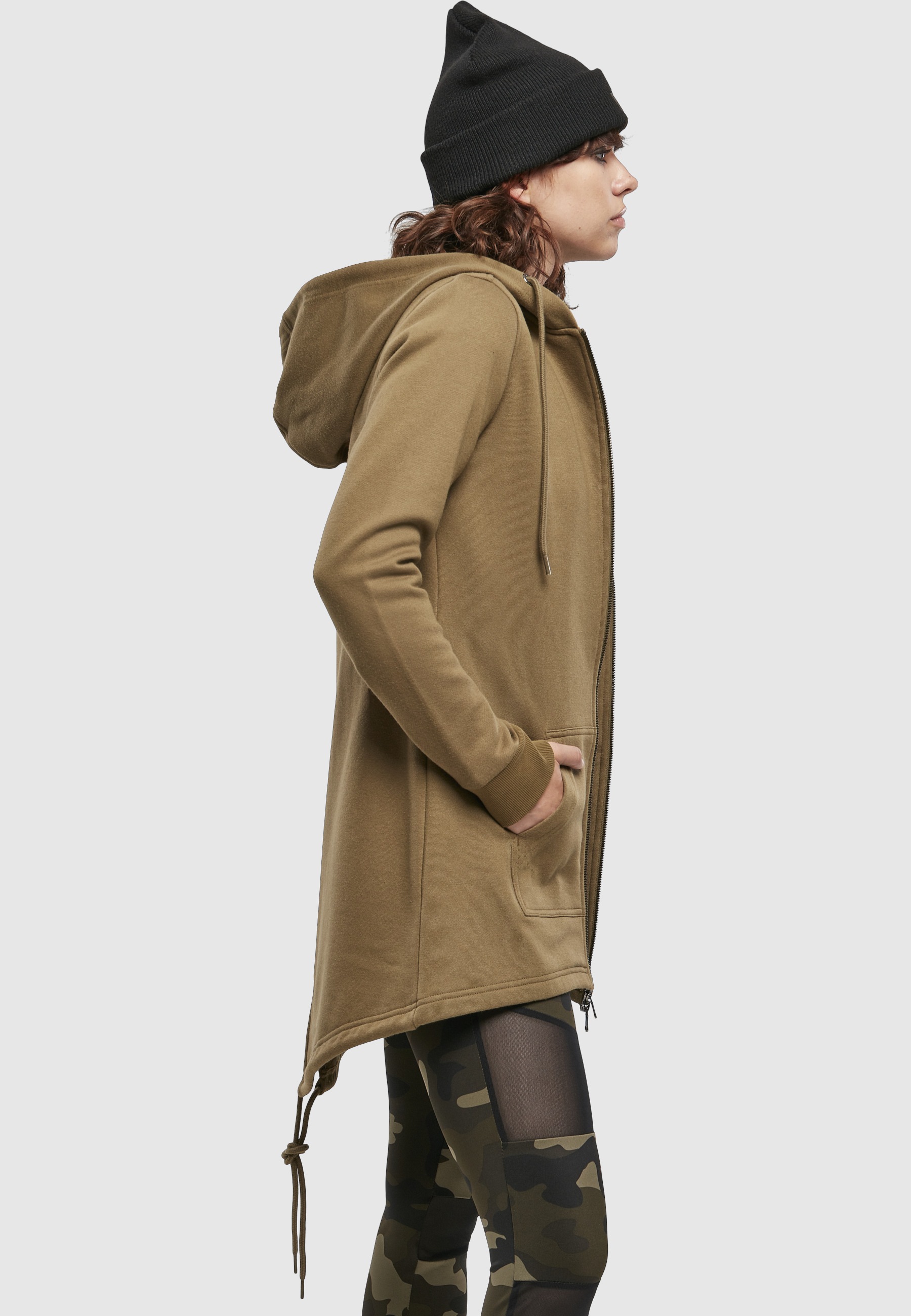 URBAN CLASSICS Sweatjacke »Urban Classics Damen Ladies Sweat« 1 Stk.