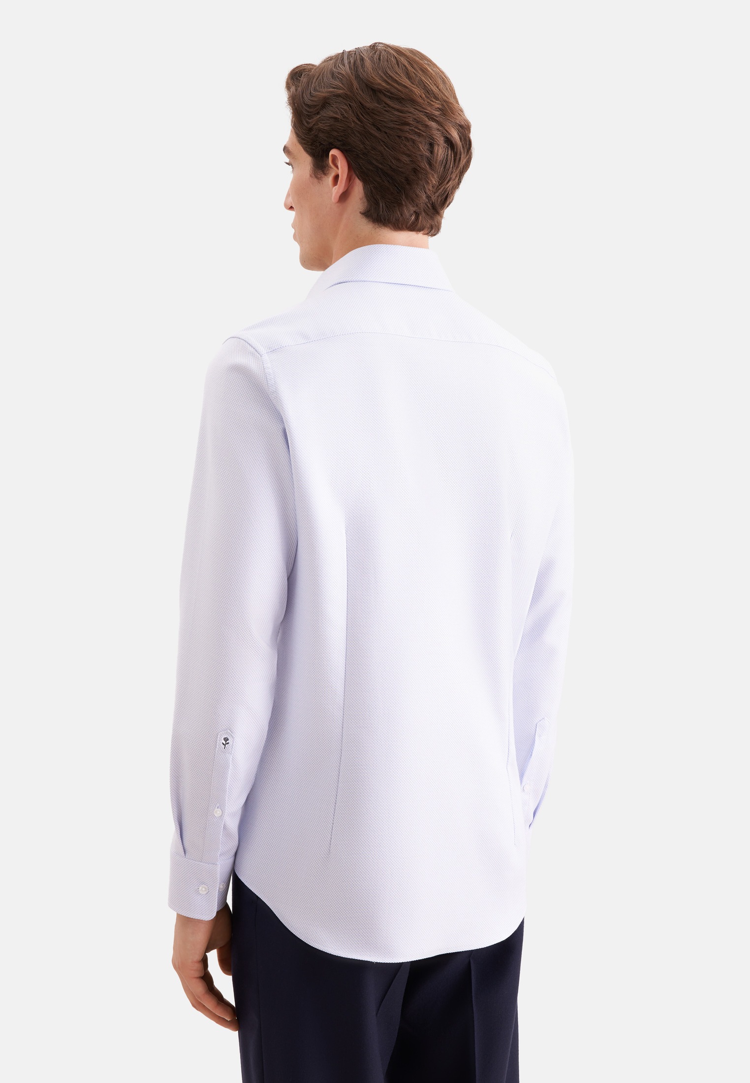 seidensticker Businesshemd »Schwarze Rose« Slim 1/1 Kentkragen Struktur