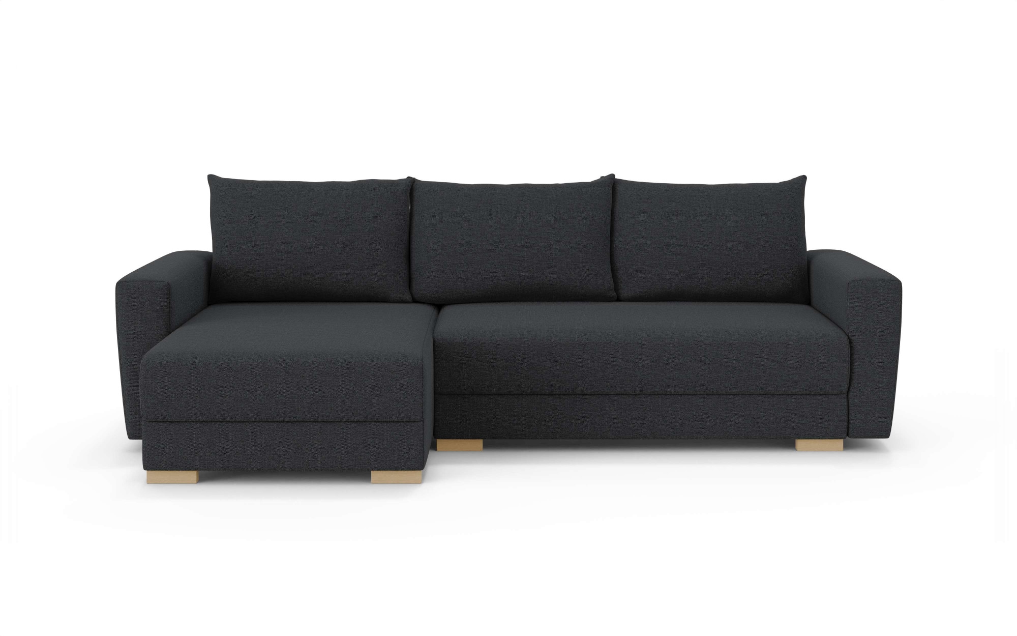 INOSIGN Ecksofa »MAGHERA universell Schlafsofa mit Bettkasten, Maße B/T/H: 255/142/84cm«, L-Form mit Recamiere rechts oder links montierbar, hoher Sitzkomfort