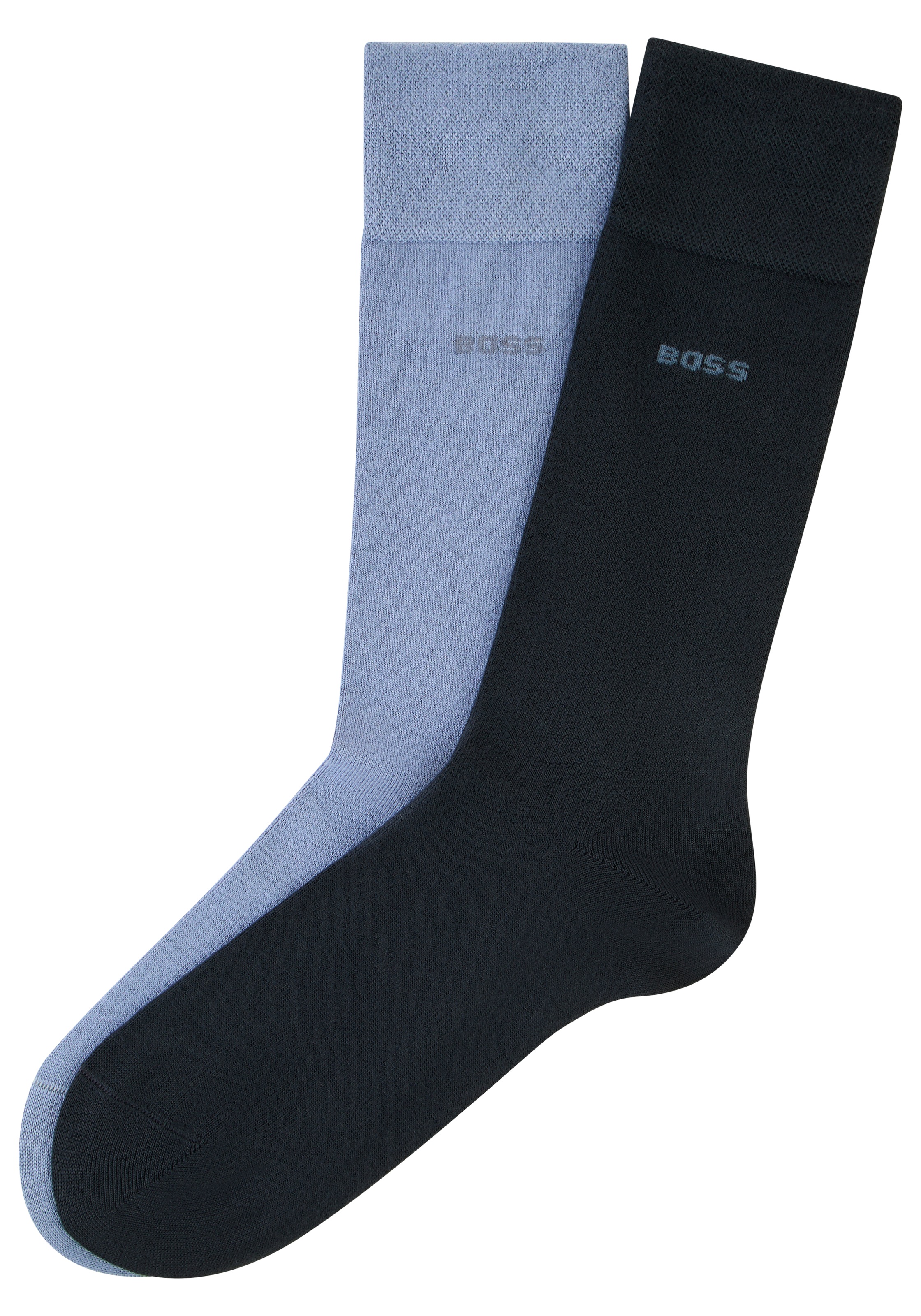 BOSS Businesssocken "2P RS Bamboo 1027" Packung, 2 Paar tlg. mit Strickbünd günstig online kaufen