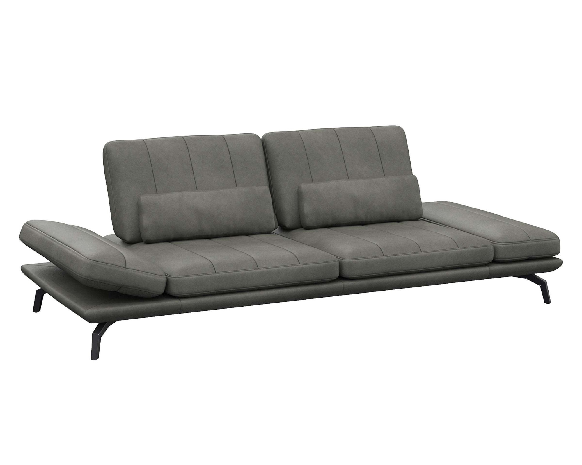 FLEXLUX 3-Sitzer »Tropea Funktionssofa, Designsofa, Relaxfunktion, TV-Couch,«, mit Armteilverstellung sowie Sitztiefenverstellung, Breite 252 cm