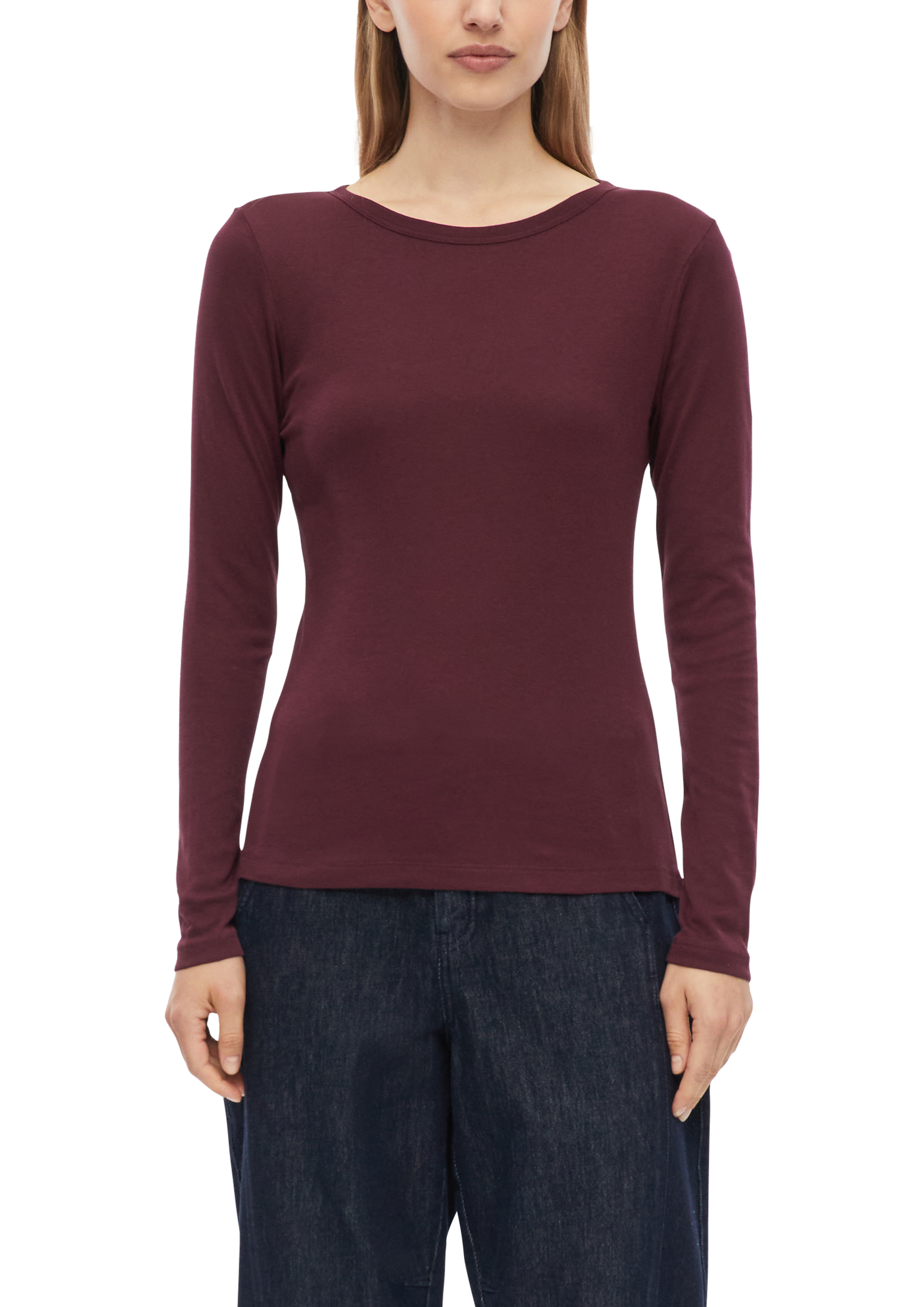 s.Oliver Langarmshirt mit U-Boot-Ausschnitt