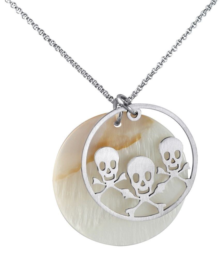 Kettenanhänger ADELIA´S "moderner Schmuck Anhänger aus Edelstahl", silber, Schmuckanhänger, Damen, Edelstahl, Kettenanhänger