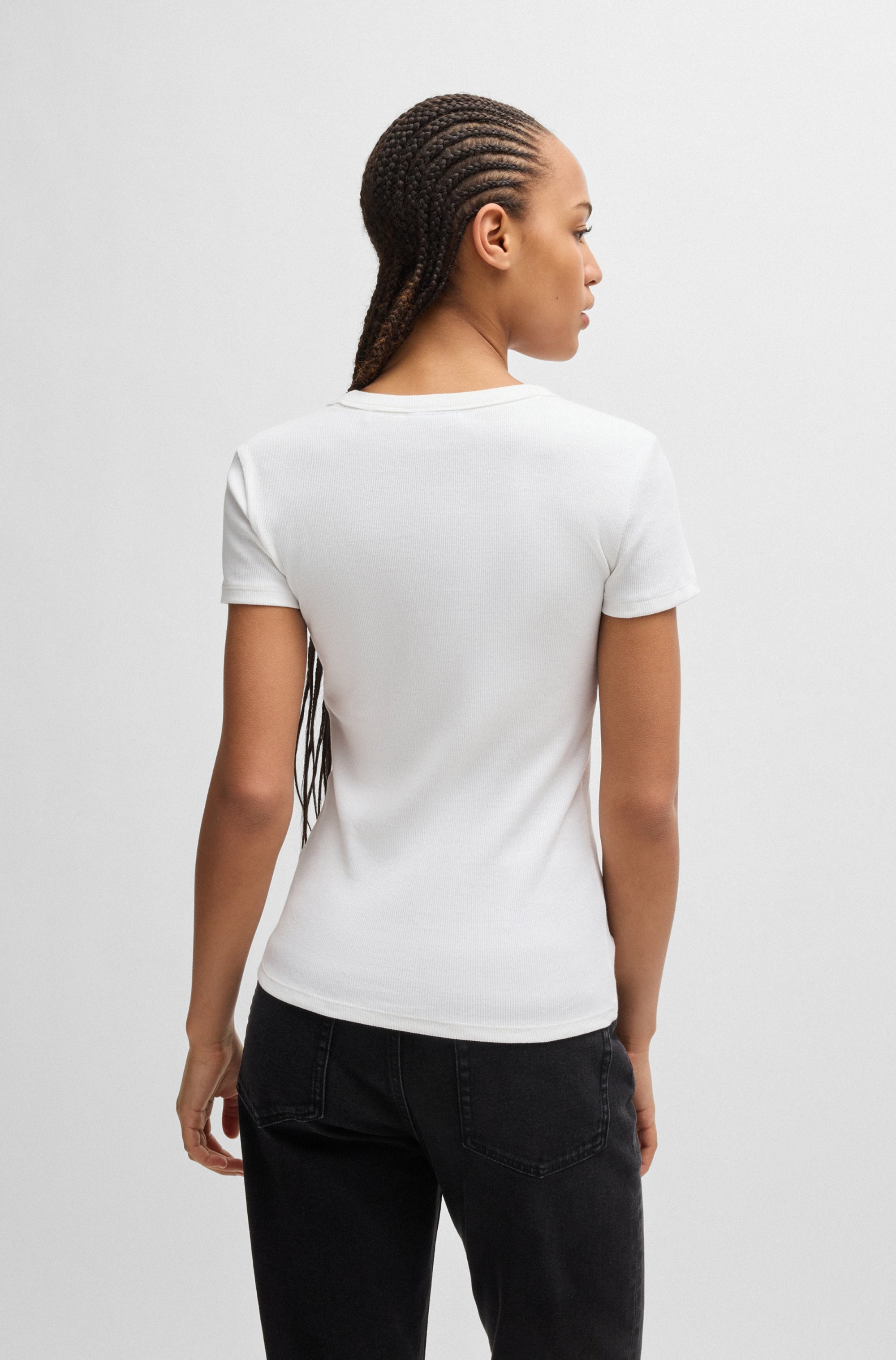 HUGO Blue T-Shirt »Easy Tee_B«, mit HUGO Aufnäher