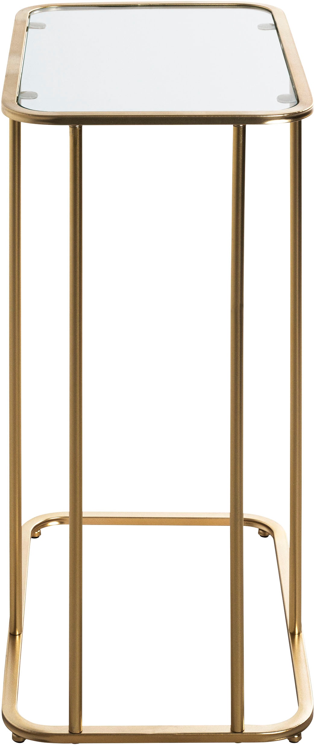 HAKU Beistelltisch »Sofatisch, Wohnzimmertisch« 1 Stk. tlg. rechteckig - aus Metall Gold B/T/H 45/30/65 cm