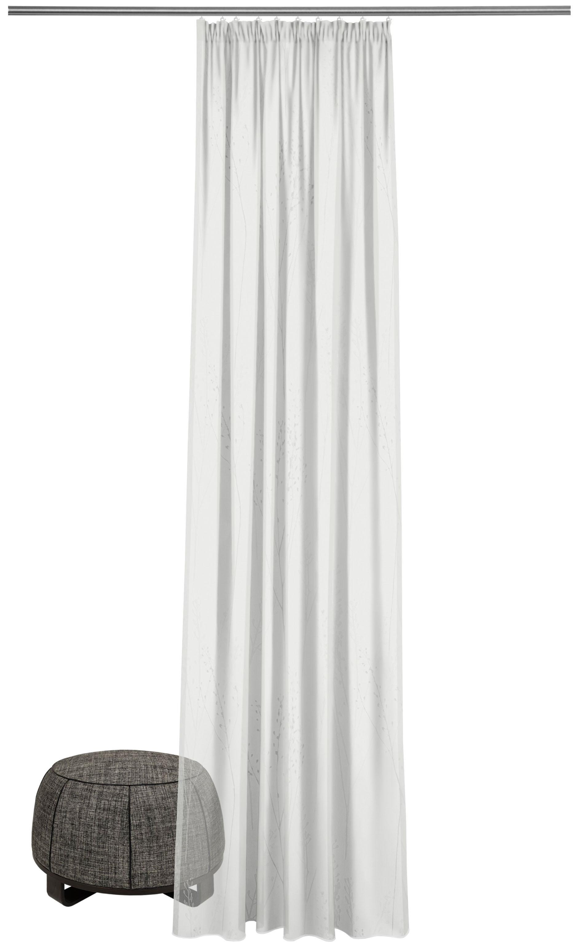 ADO Goldkante Gardine nach Maß »Capsella«, (1 St.), halbtransparent, Polyester,... kaufen