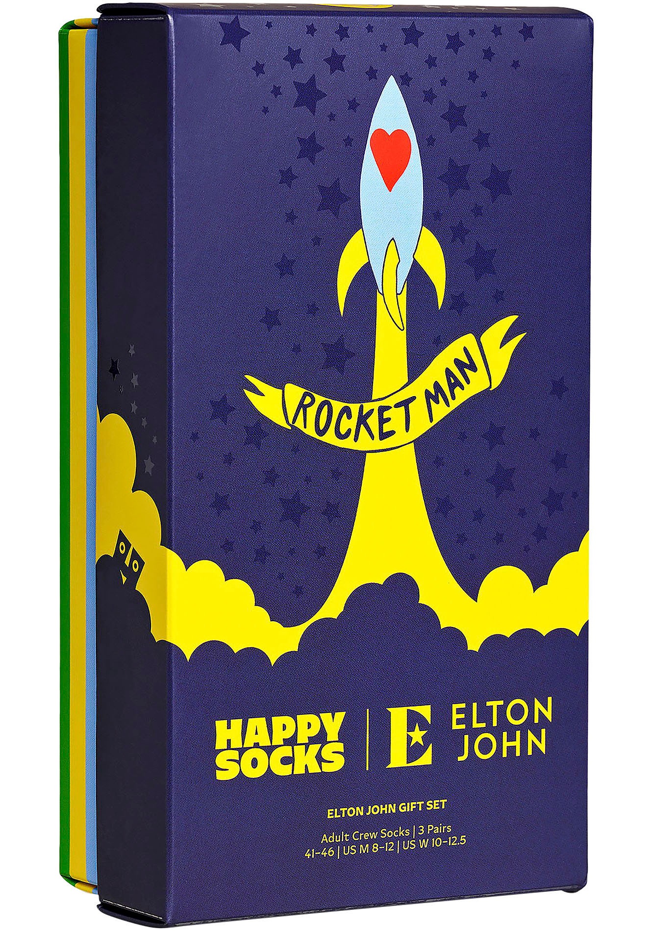 Happy Socks Socken, (Box, 3 Paar), Elton John Gift Set