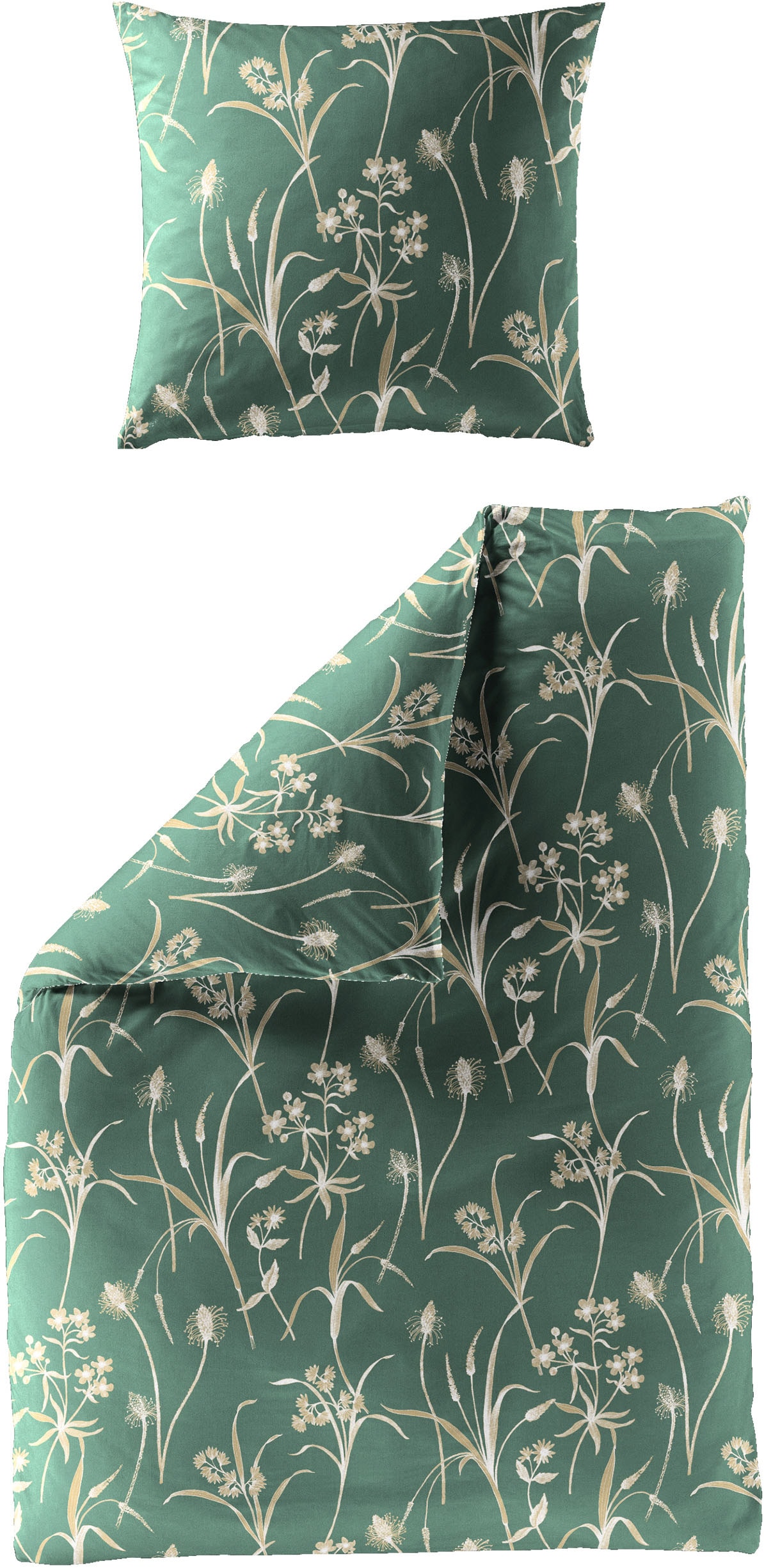 BIERBAUM Bettwäsche "3987" 2 Stk. tlg. Mako-Satin, 100 % Baumwolle, pflegel günstig online kaufen
