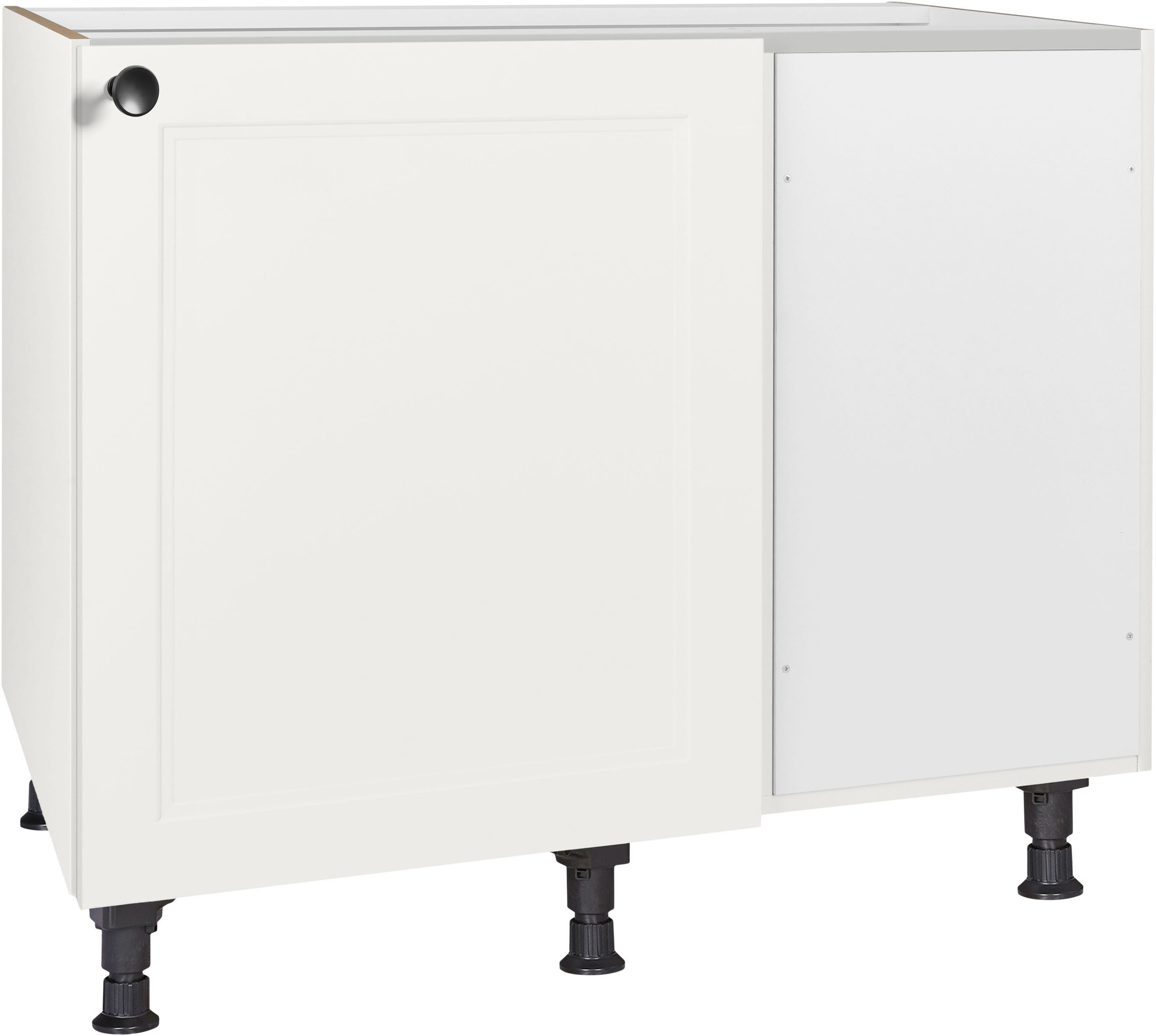 nobilia® Eckunterschrank »"Cascada", vormontiert« mit höhenverstellbaren Sockelfüßen, Breite 100 cm