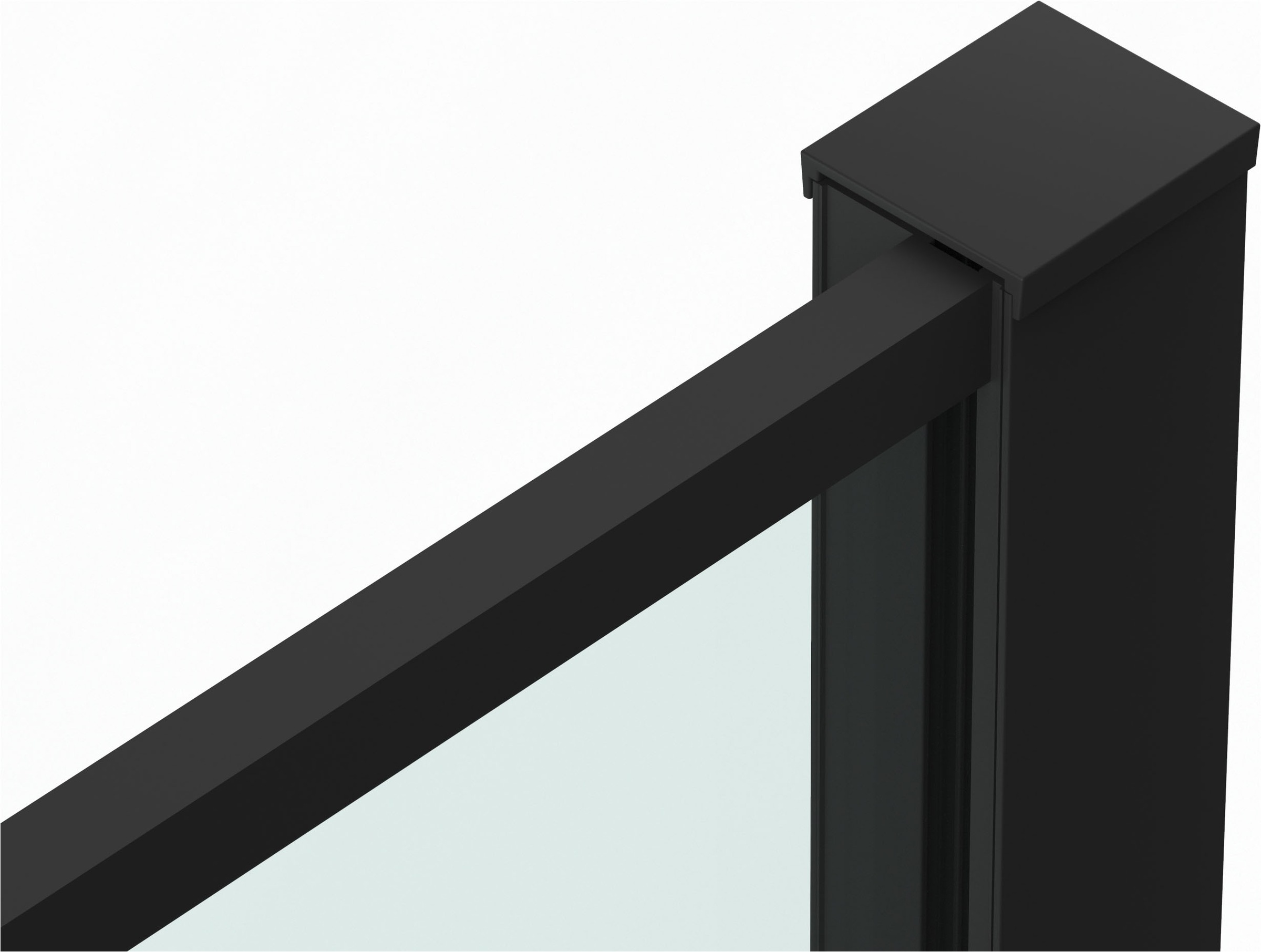 Sanotechnik Dusch-Schwingtür »Sanotechnik SlimLine Schwenktür schwarz« Easy Clean Beschichtung