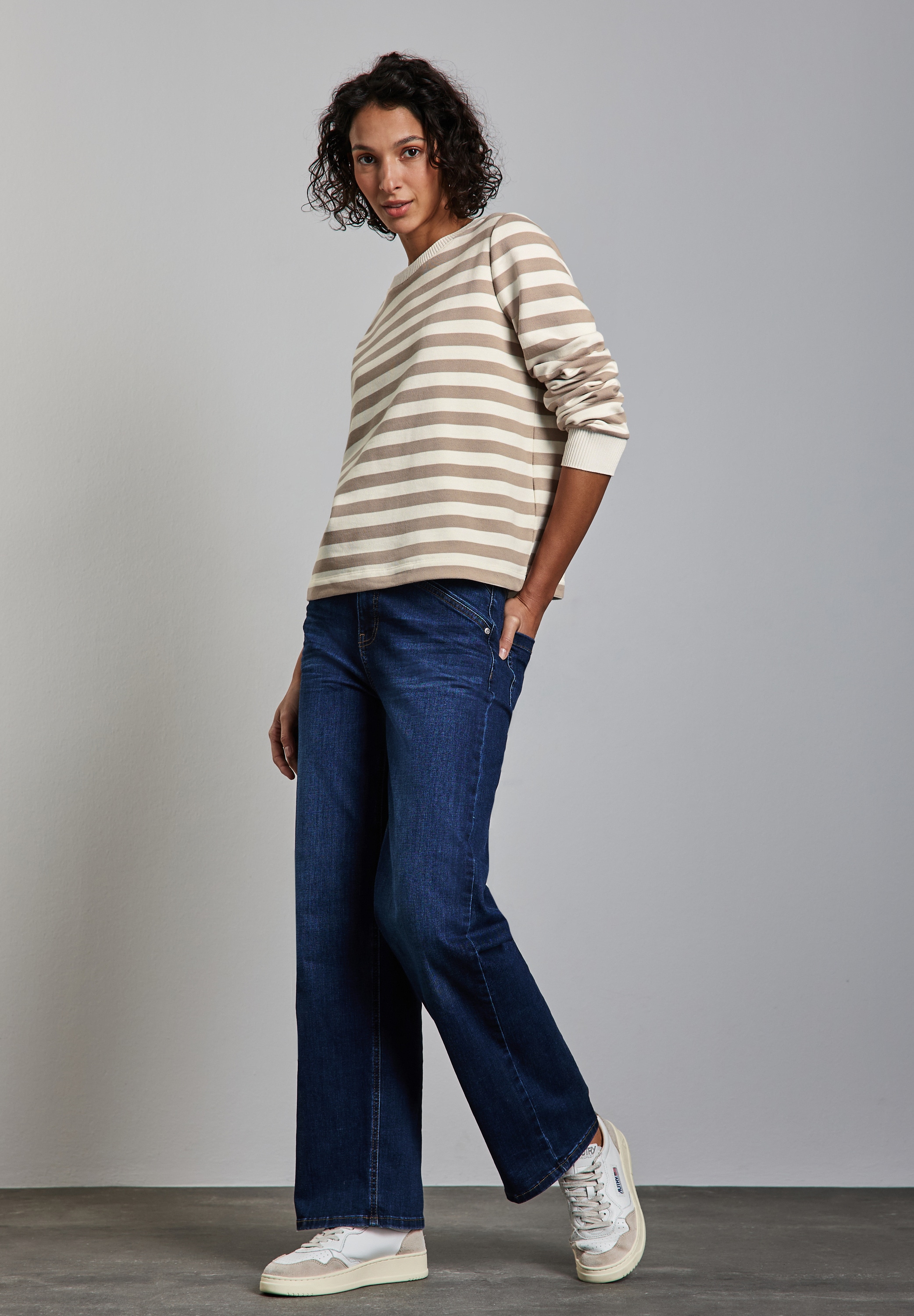 STREET ONE Sweatshirt, im soften Baumwoll-Mix