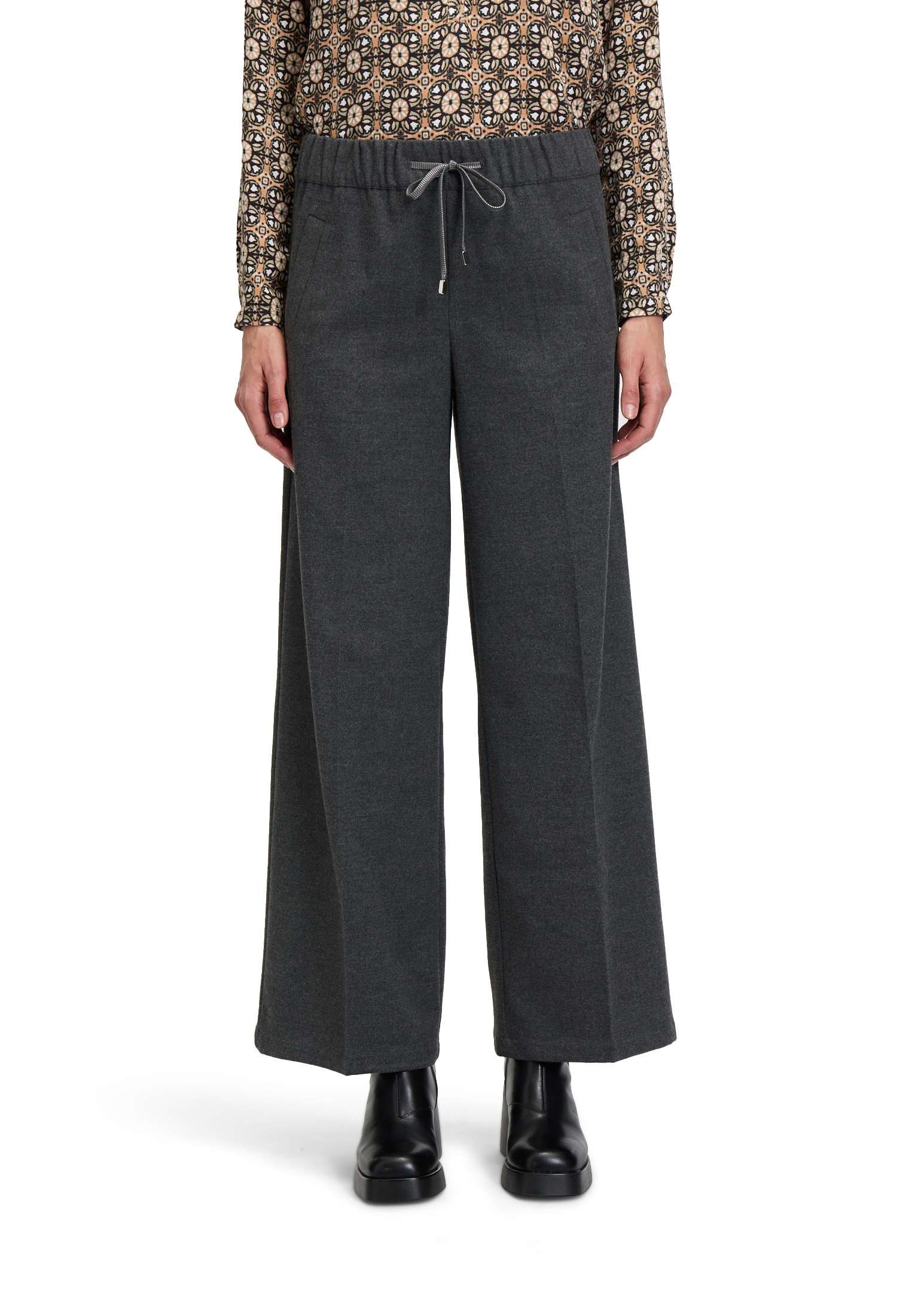 Cartoon Stoffhose "Cartoon Damen Stoffhose mit Bügelfalte", Bindeband günstig online kaufen
