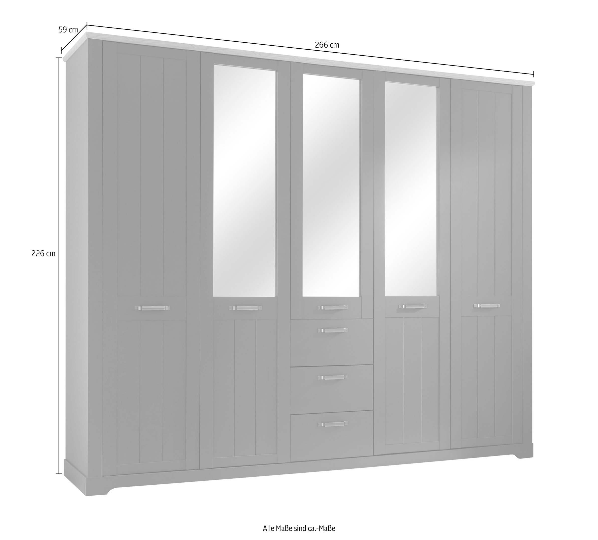 Schlafkontor Kleiderschrank »Elastir«, im Landhausstil