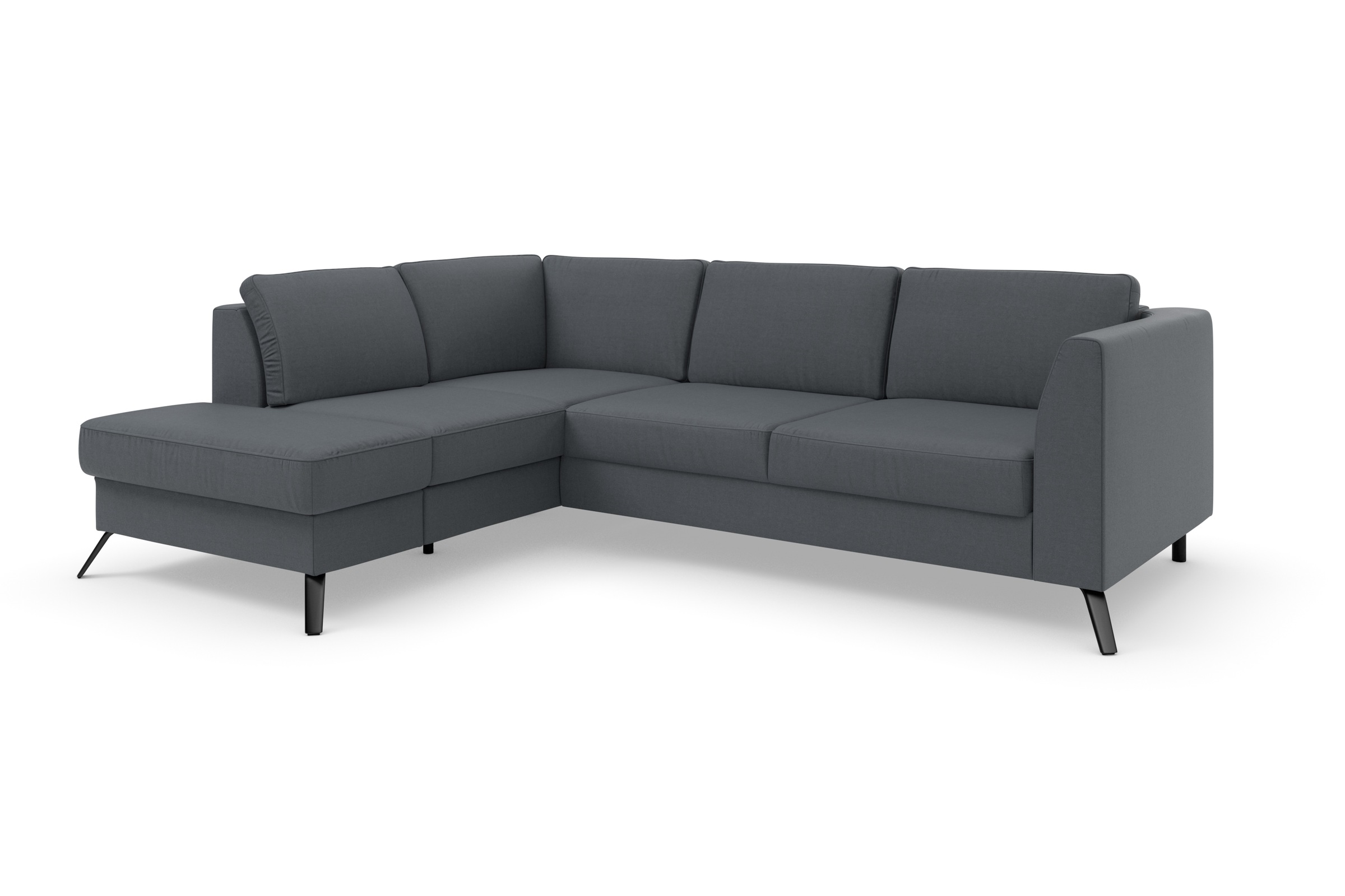 Thumbnail - sit&more Ecksofa "Olsen L-Form", inklusive Sitztiefenverstellung, wahlweise mit Bettfunktion, 15cm hoch