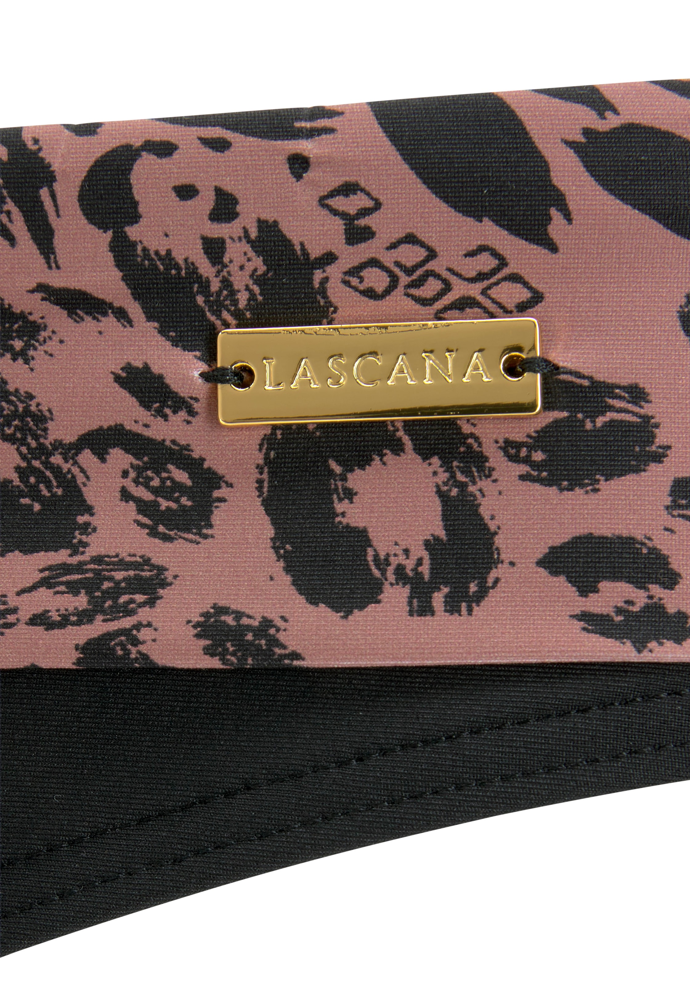 LASCANA Bikini-Hose »Asha«, mit bedrucktem Umschlagbund