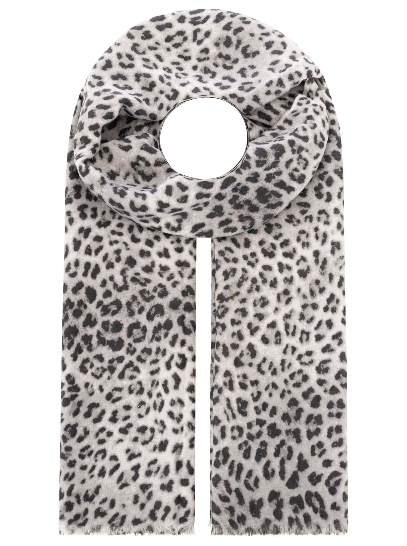 Zwillingsherz Schal ""Print Leo"" Leomuster, Fransen an den Enden günstig online kaufen