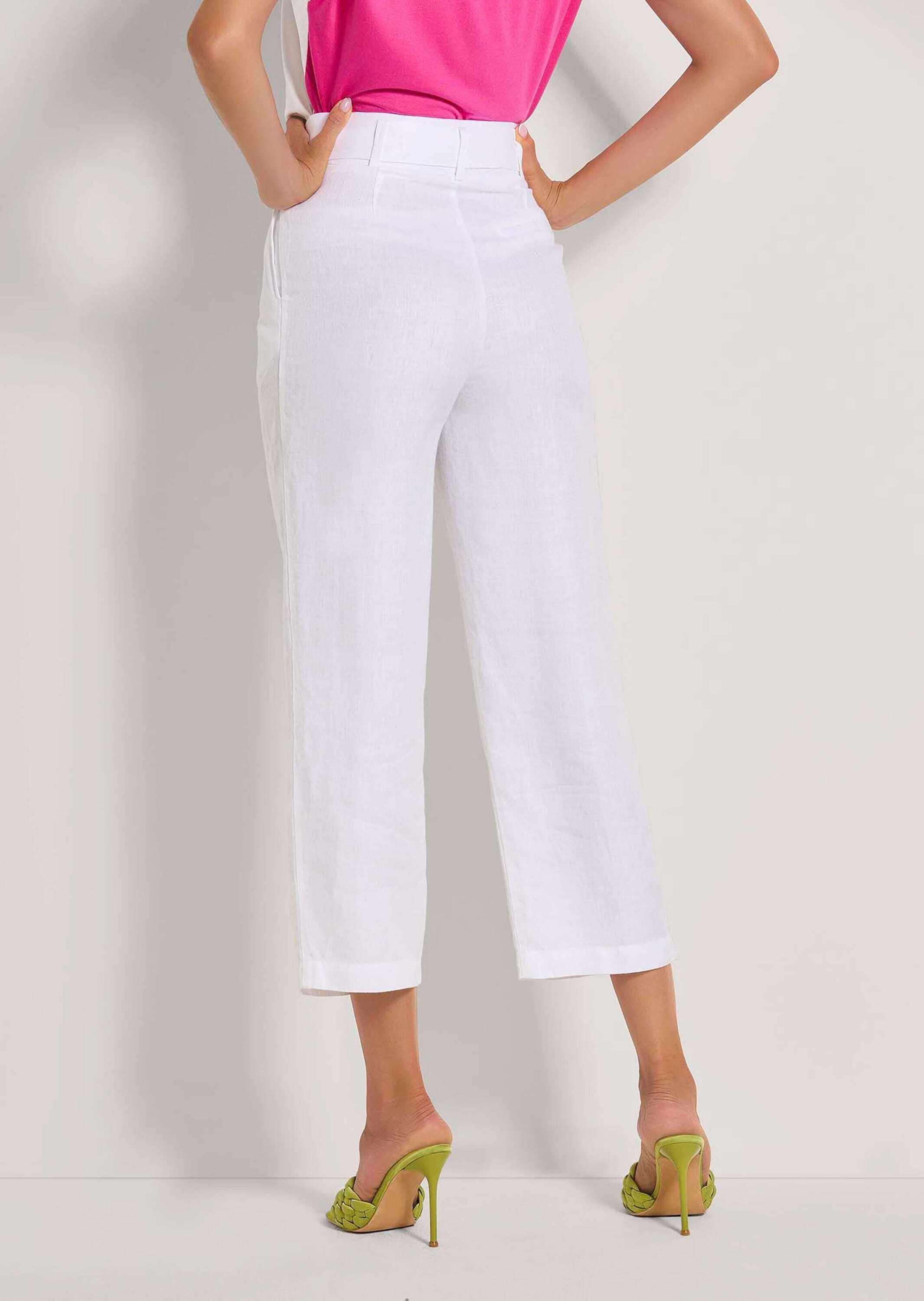 Madeleine Pleated Trousers Women's White 18 3