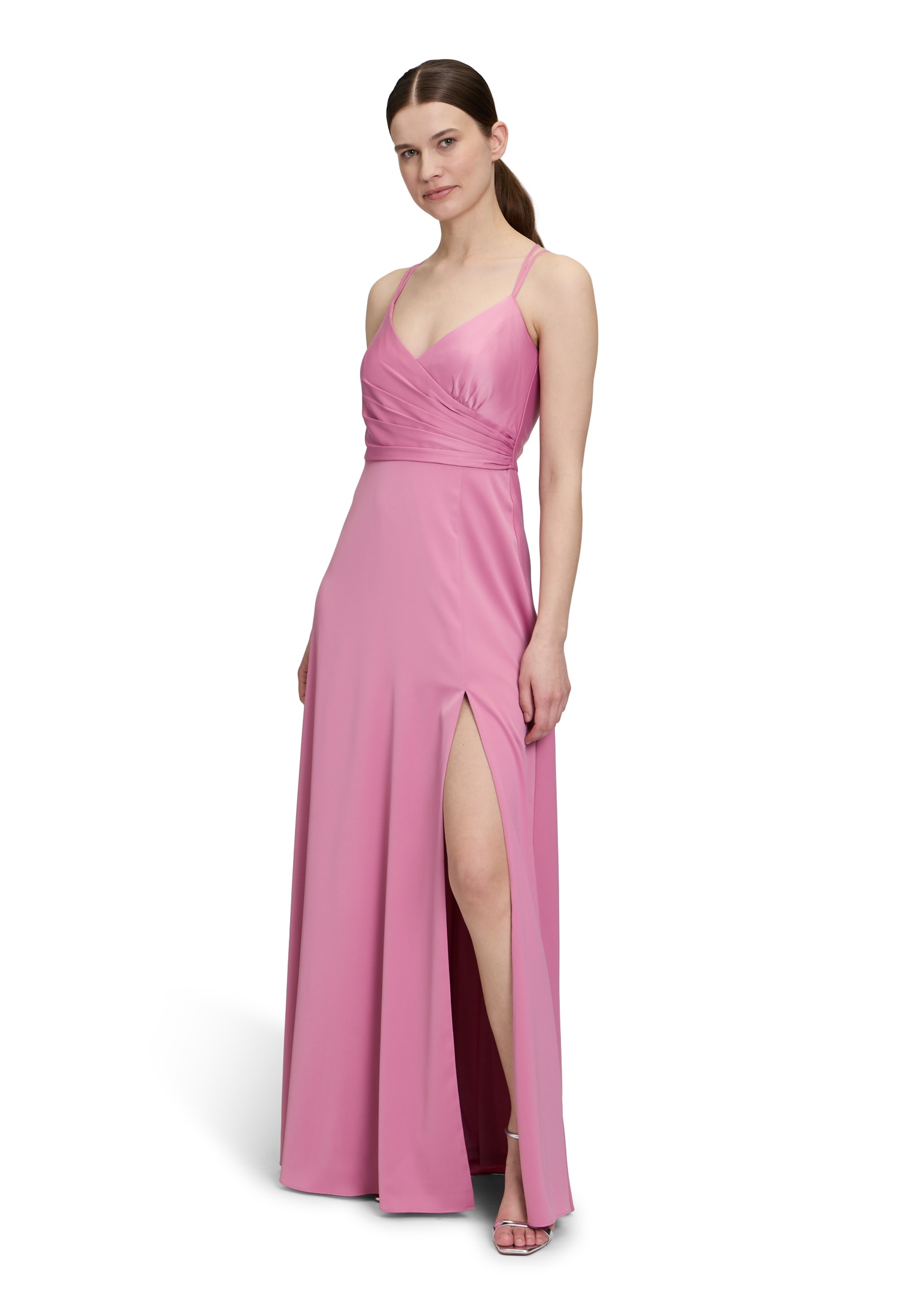 Vera Mont Abendkleid "Vera Mont Damen Abendkleid mit V-Ausschnitt" Ohne Tas günstig online kaufen