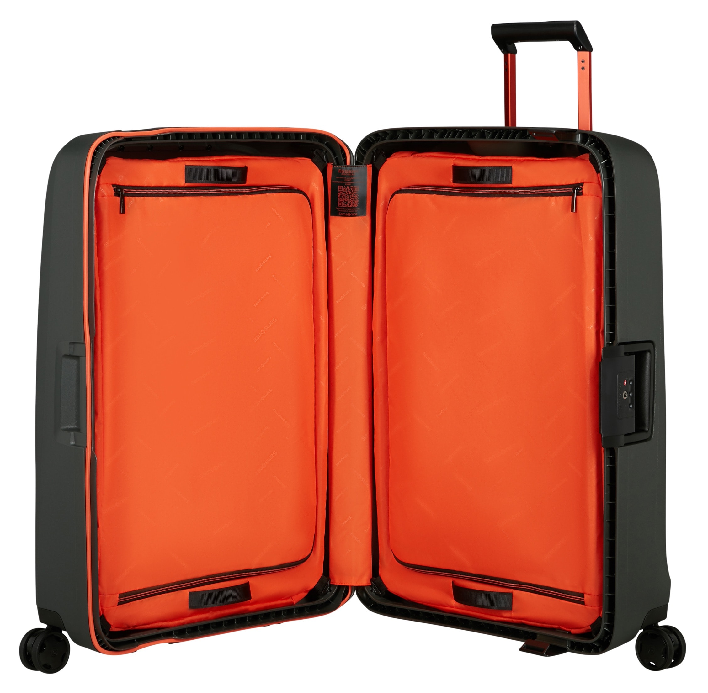 Samsonite Hartschalen-Trolley »ESSENS CIRCULAR, verschiedene Größen«, 4 Rollen, digitaler Produktpass für Transparenz des gesamten Produktlebenszyklus