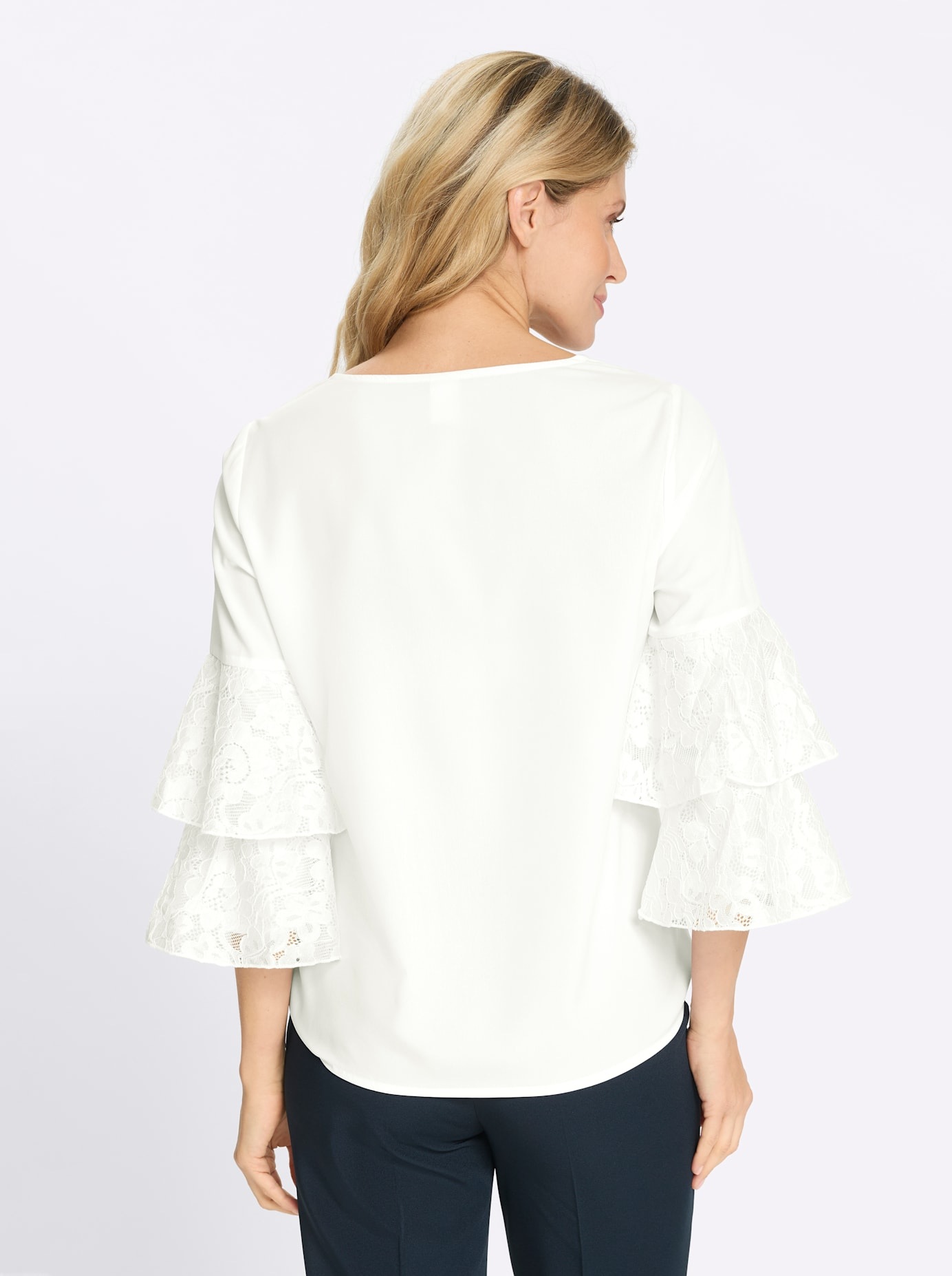 Classic Basics Women's Pull-On Blouse Ecru Size 48 5
