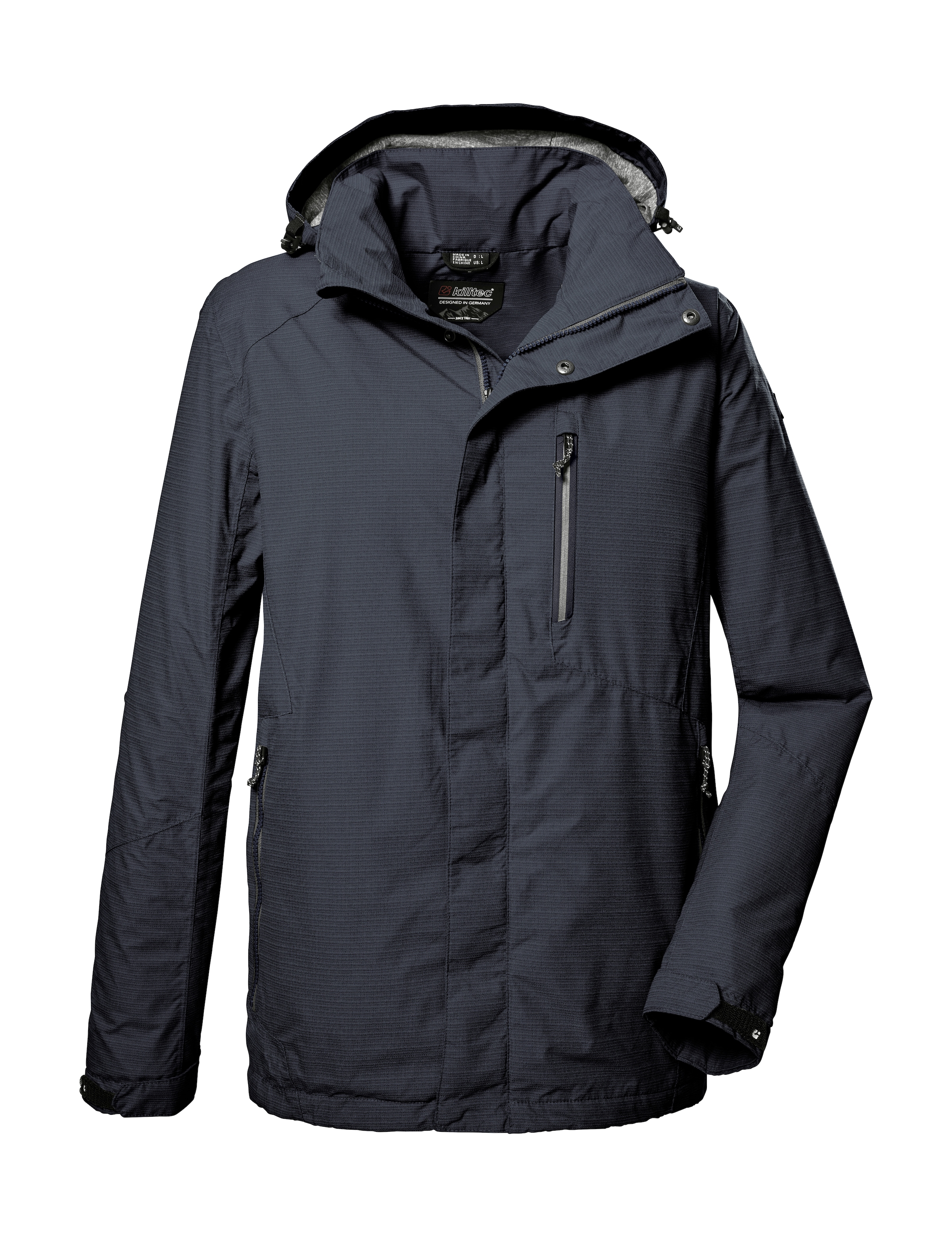 Killtec Outdoorjacke "KOS 256 MN JCKT CARLEB" Wind- und wasserdichte Herrenjacke mit abnehmbarer Kapuze
