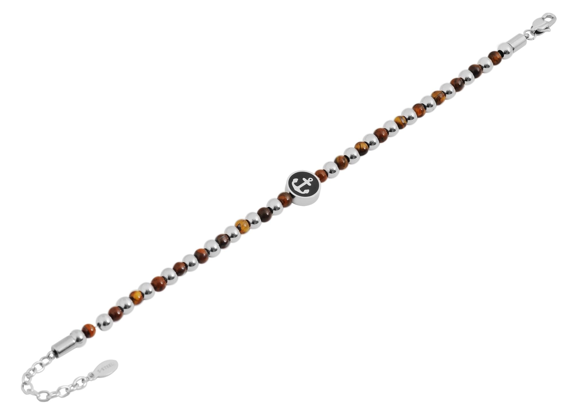 Adelia´s Gliederarmband »Unisex Armband – Kugelarmband aus Edelstahl 19+3 cm« Zum Verschenken – passend für viele Anlässe