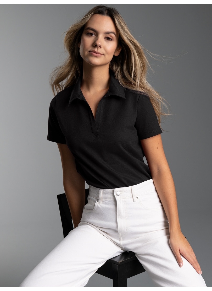 Trigema Poloshirt "TRIGEMA Poloshirt ohne Knopfleiste" 1 Stk.