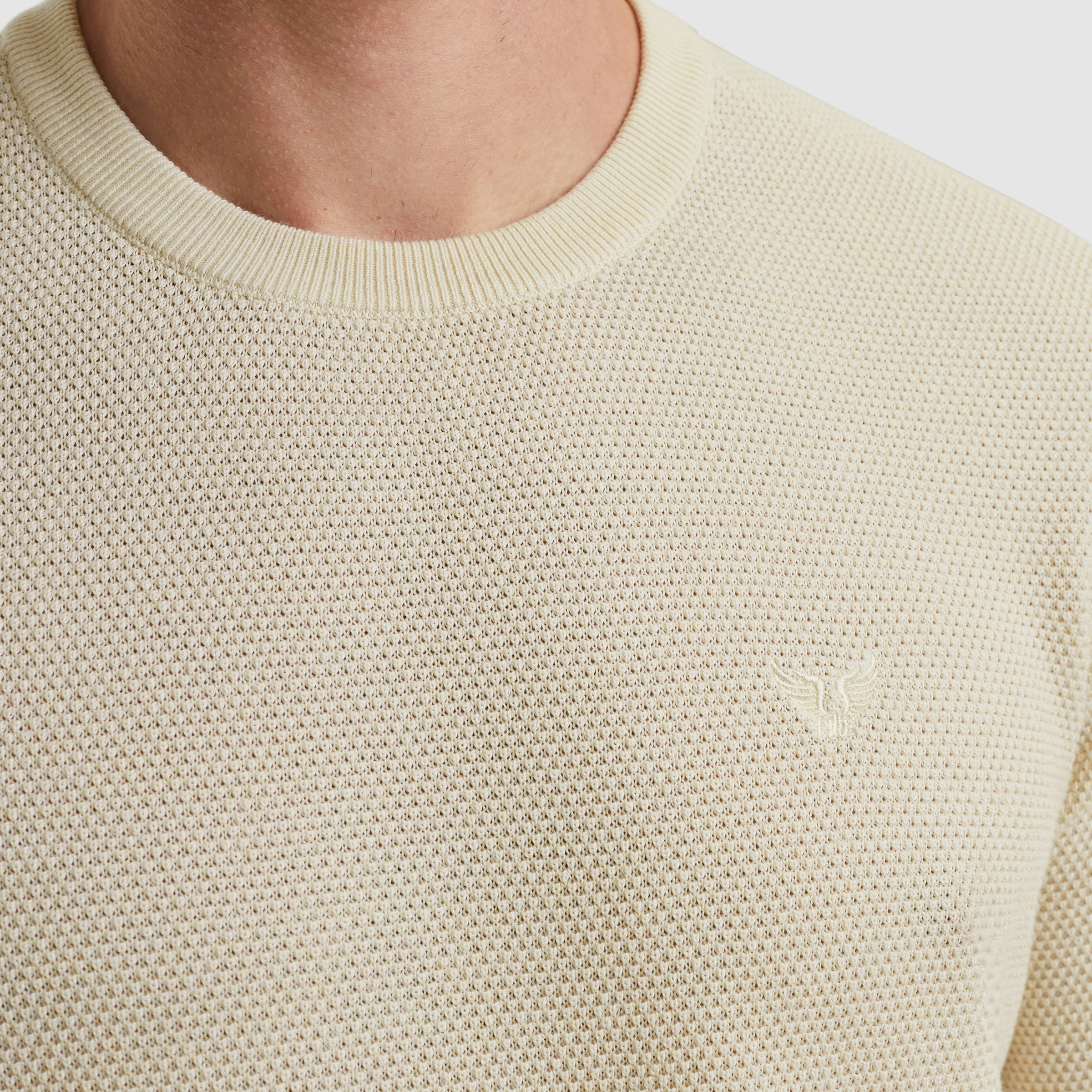 PME LEGEND Rundhalspullover, mit Logo Stickerei