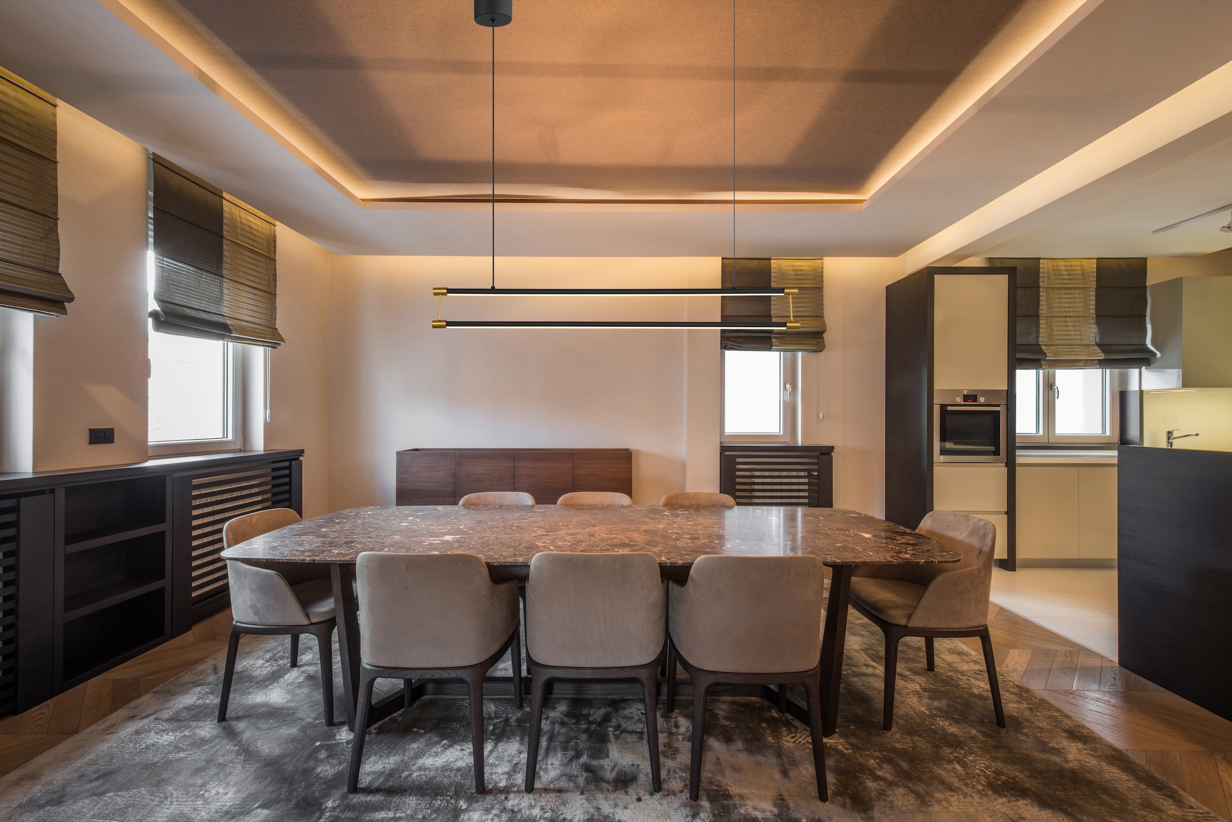 GLOBO LIGHTING LED Pendelleuchte »KAYSON«, Leuchtmittel LED-Modul | LED fest integriert, Hängelampe/Hängeleuchte/Wohnzimmer/Esstisch/elegant