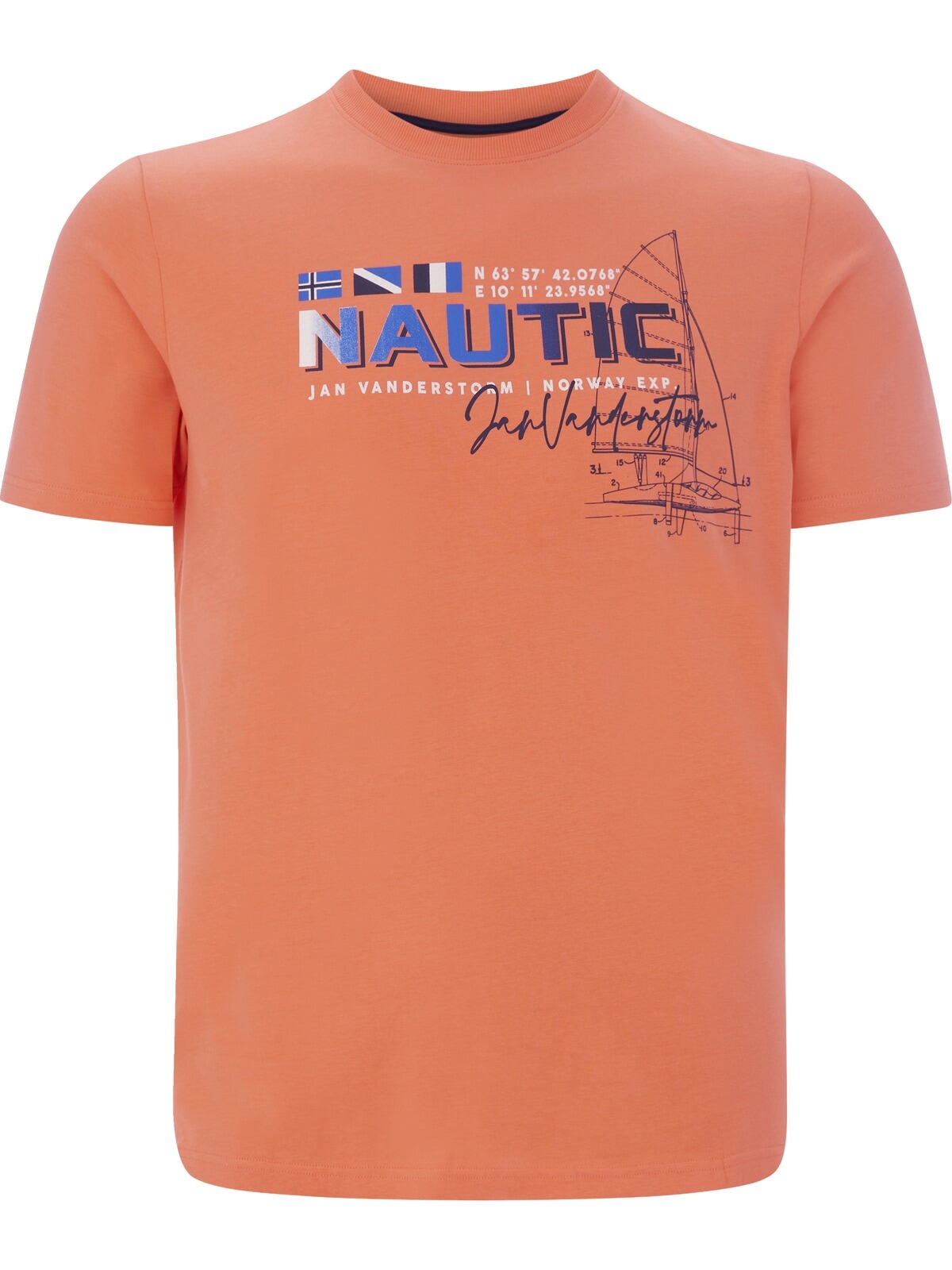 Jan Vanderstorm T-Shirt »T-Shirt SVENHELM«, (1 tlg.), mit nordischem Aufdruck