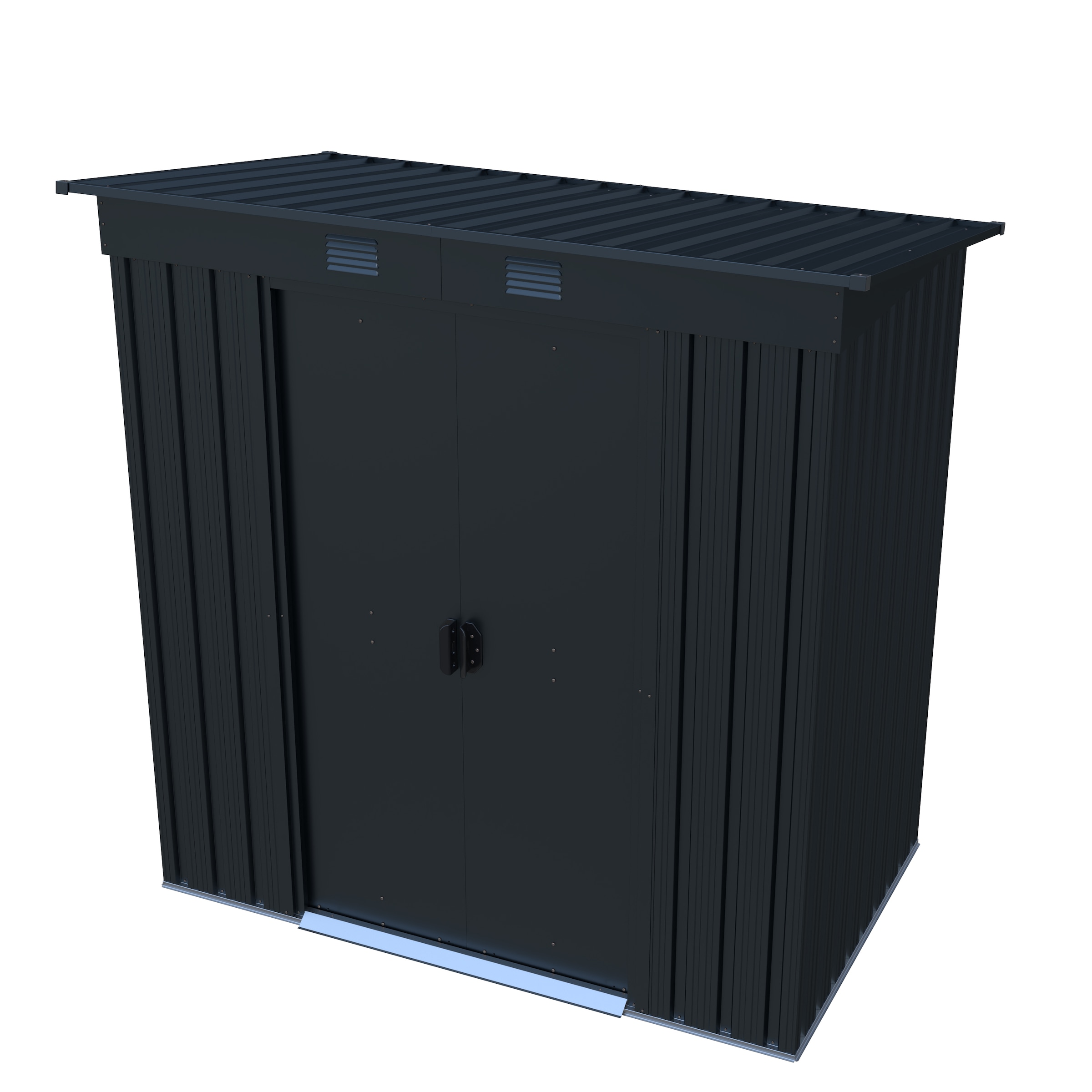 GARDEN 'N' MORE Gerätehaus »Pultdachhaus Basic plus« einfacher Aufbau, Langlebig, mit Lüftungsschlitzen