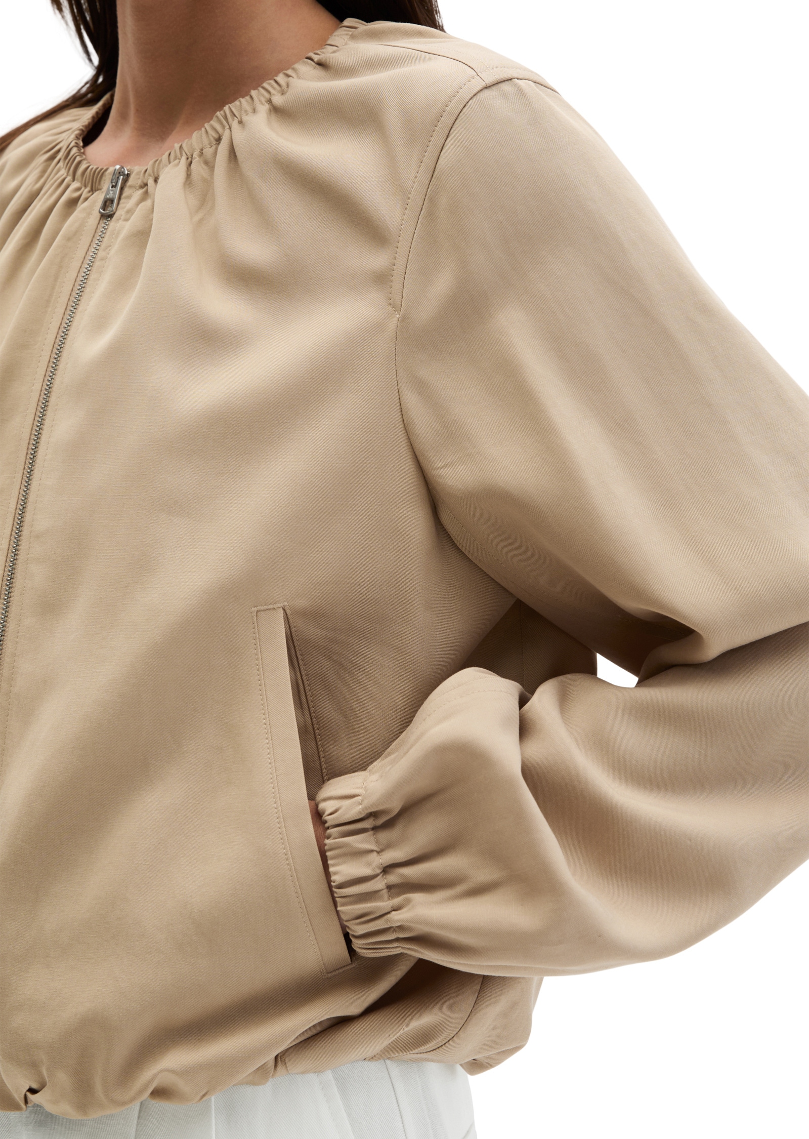 Marc O'Polo Kurzjacke »aus TENCEL™ Lyocell« ohne Kapuze