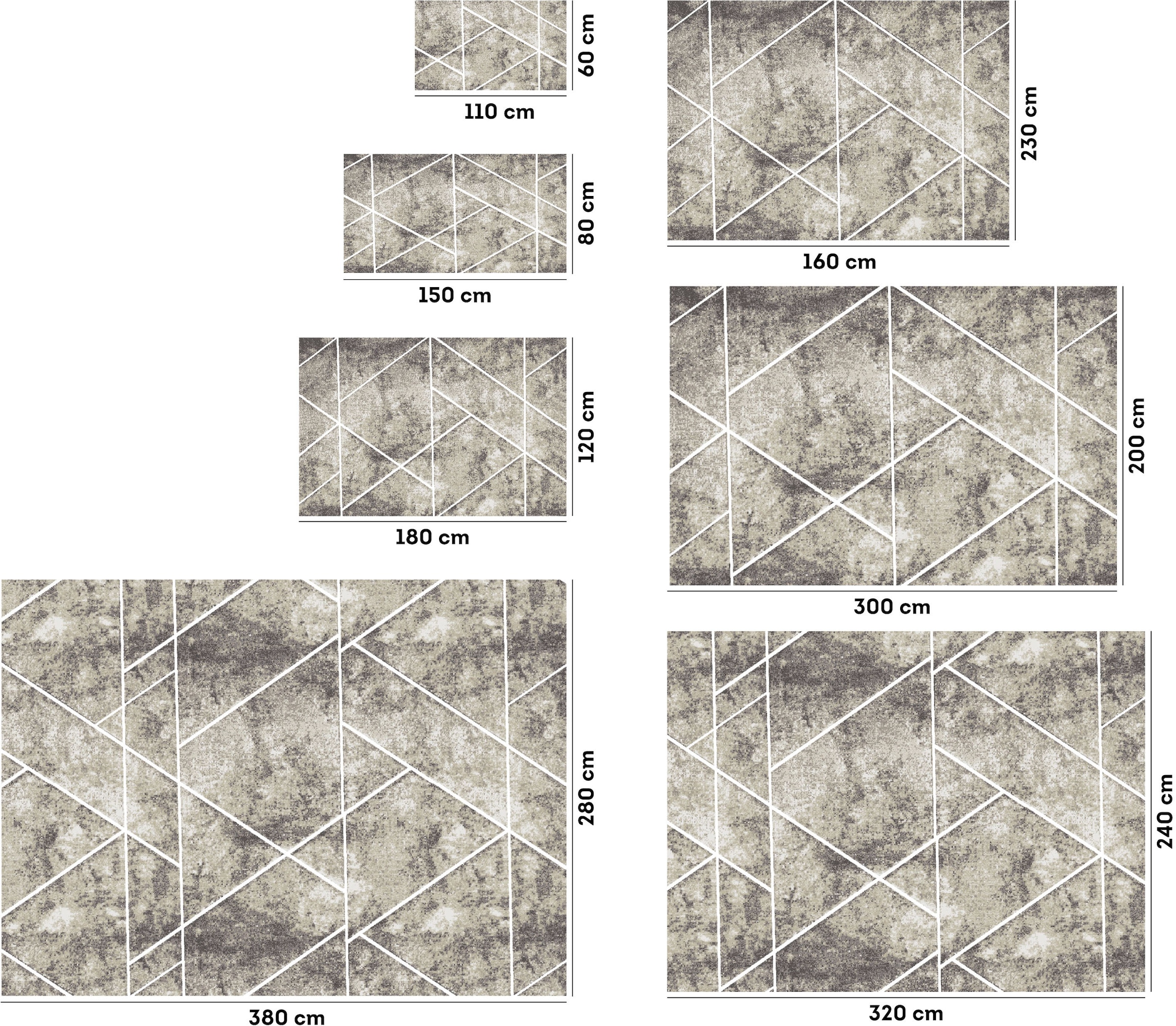 my home Teppich »Kimly, geometrisches Design in 3D-Optik«, rechteckig, 9 mm Höhe, mit besonders weichem Flor, Kurzflor, modernes Design