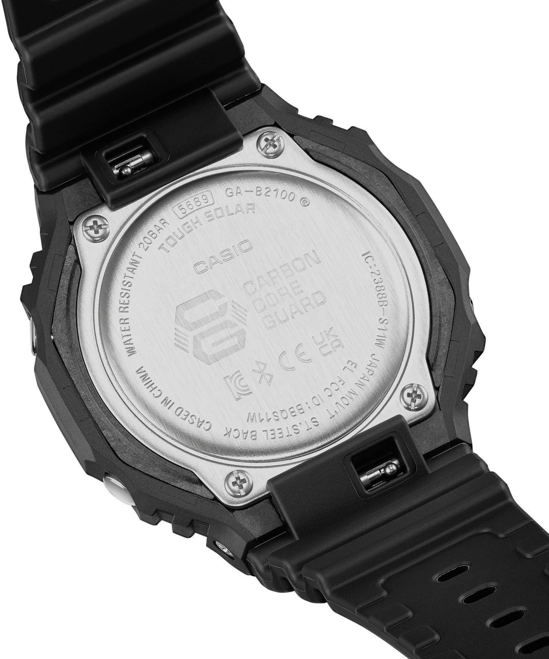 CASIO G-SHOCK Smartwatch, Armbanduhr, Herrenuhr, Bluetooth, Super Illuminator, Flight Log Memory)