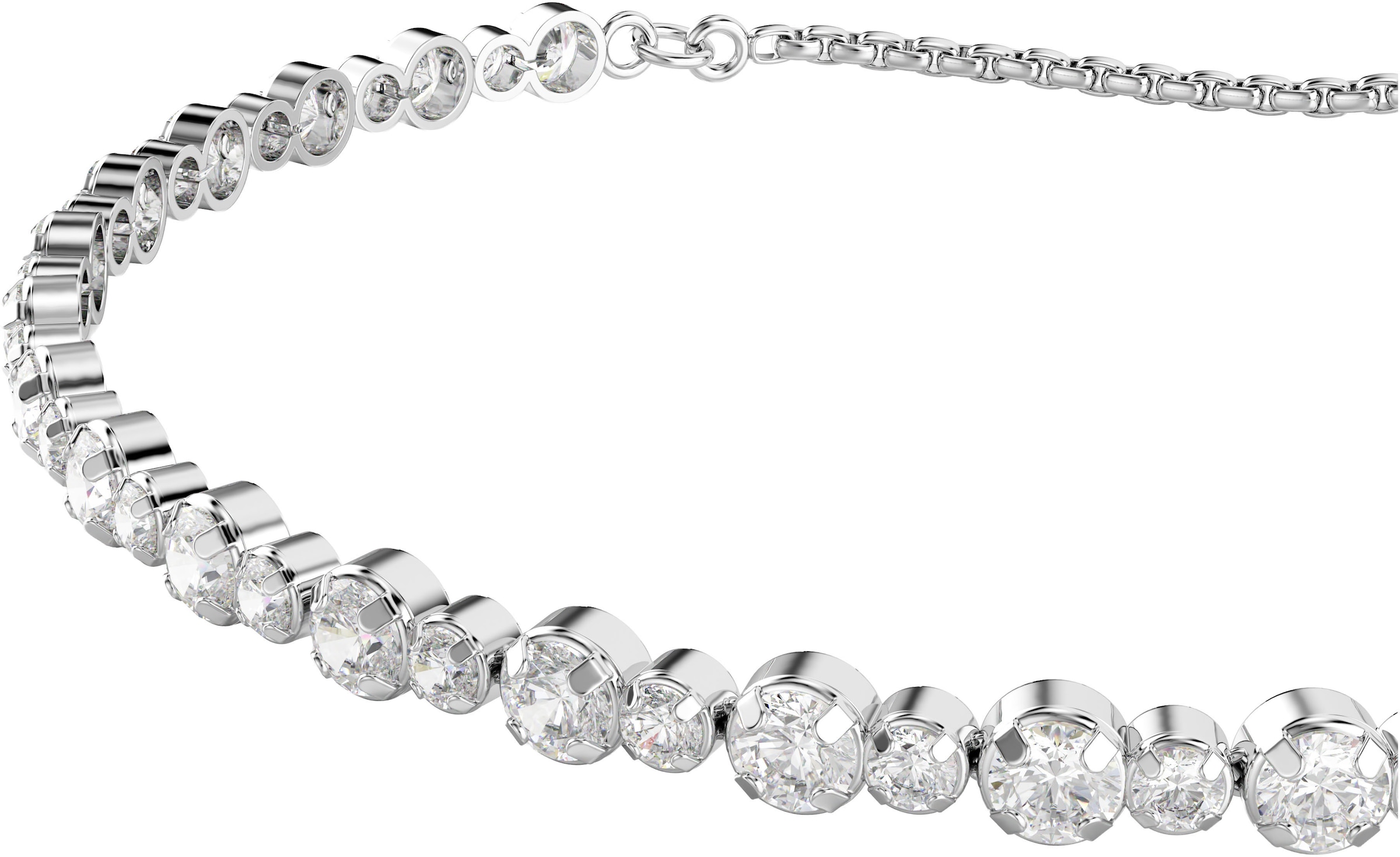 Swarovski Armband »Schmuck Geschenk Matrix Tennis Armkette, 5677813«, mit Swarovski® Kristall