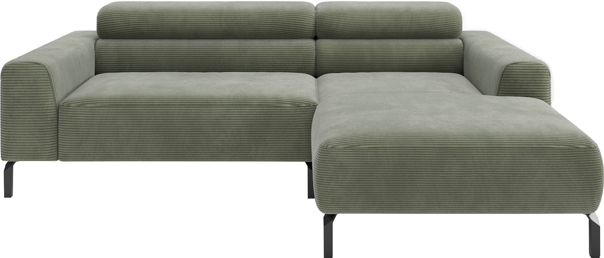 Home affaire Ecksofa "Ecksofa, L-Form, incl. Kopfteilverstellung, Breite 223 cm" wahlweise elektrische Sitztiefenverstellung