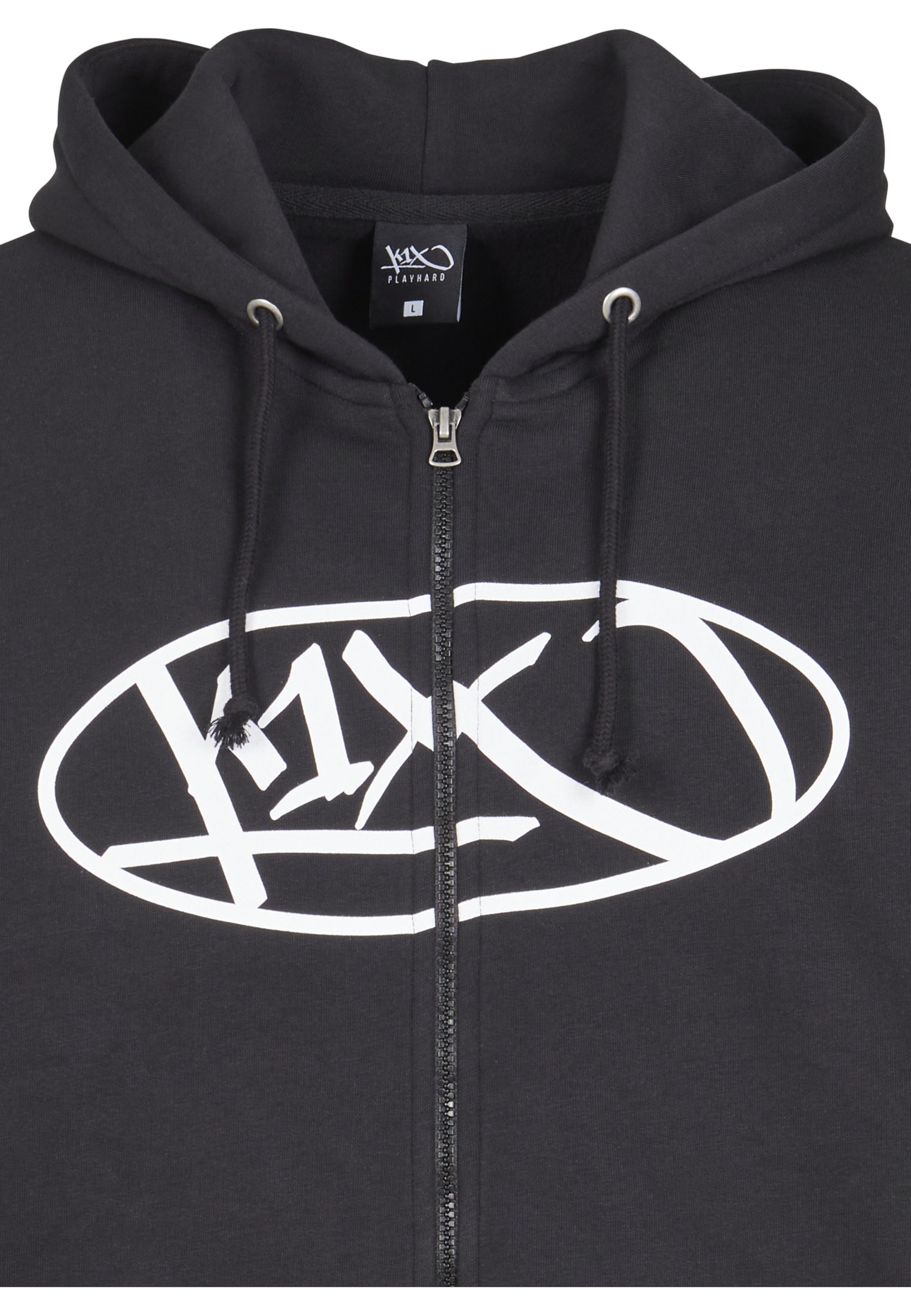 Kapuzenpullover K1X "K1X Herren KXM241-061-1 K1X Badge Zip Hoody", Herren, Gr. XL, schwarz, 70% Baumwolle, 30% Polyester, mehrfarbig, normal, ohne Ausschnitt, Pullover Kapuzenpullover 2