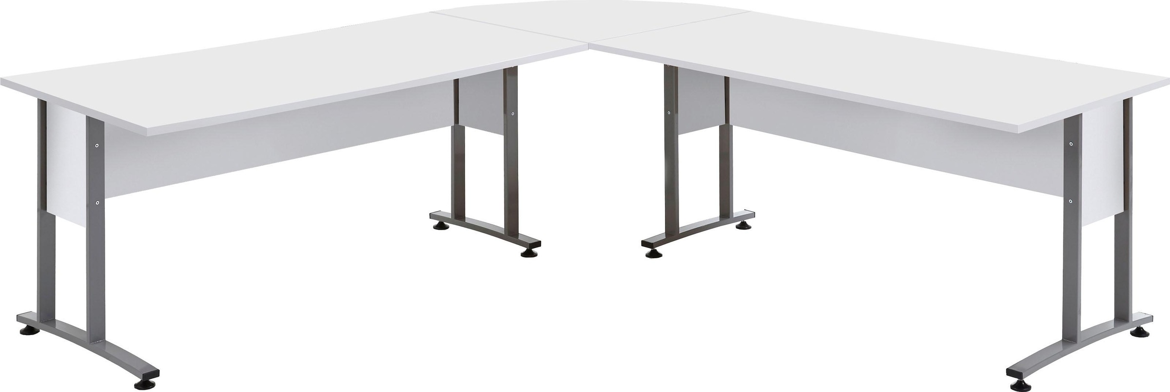 FMD Eckschreibtisch "Calvi", frei stellbar, XL-Arbeitsplatz, in 3 Größen - günstig online kaufen