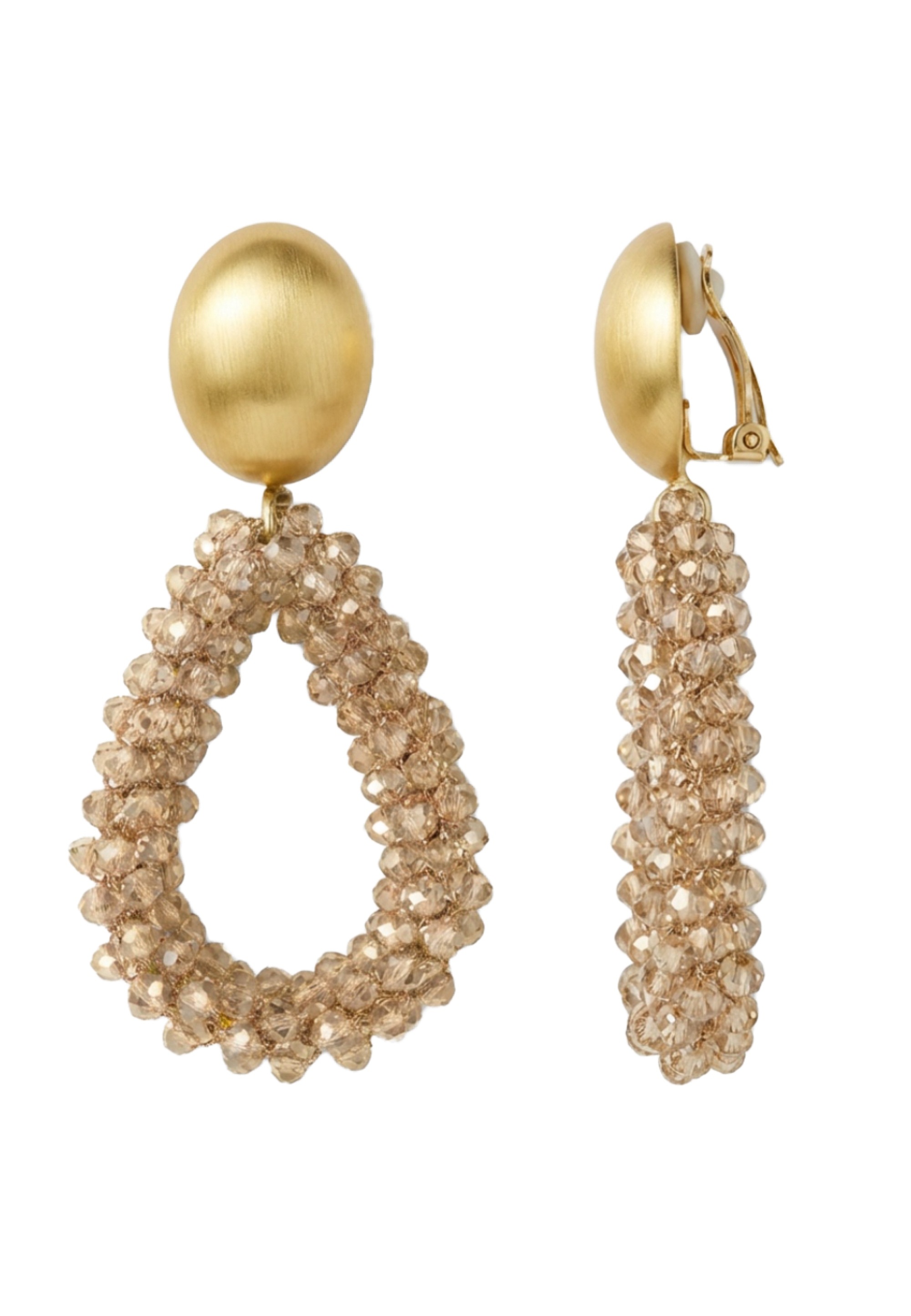 FILIPPA FIRENZE Paar Ohrclips »Portofino« Elegante Kristall Ohrclips