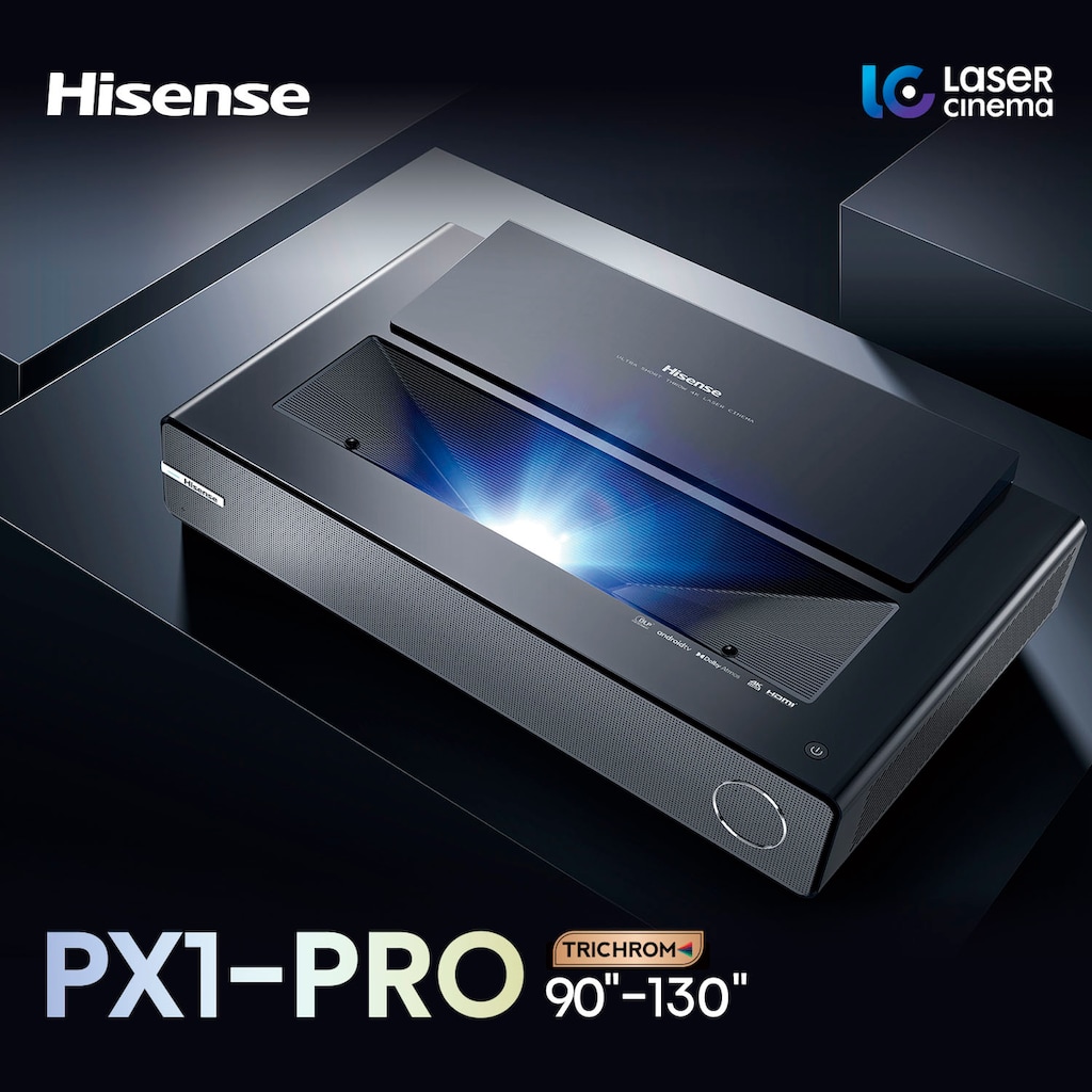 Hisense Beamer »PX1-Pro 90-130 Zoll Trichroma Laser Projektor«