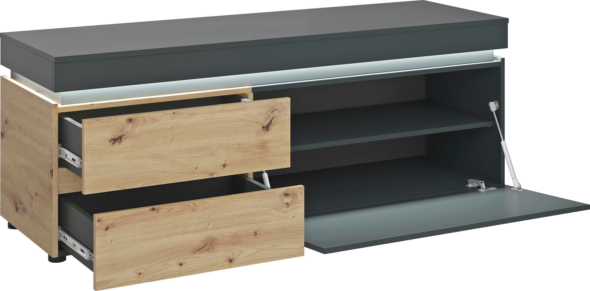 Thumbnail - Home affaire Lowboard "Luci" Breite 150 cm