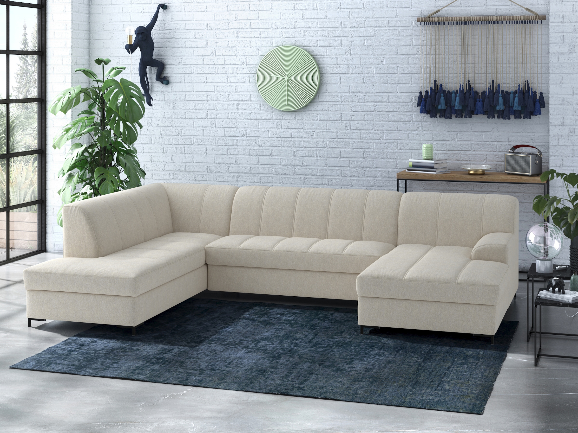 INOSIGN Wohnlandschaft "Balme, moderne Formensprache, zeitloses Design, U-F günstig online kaufen