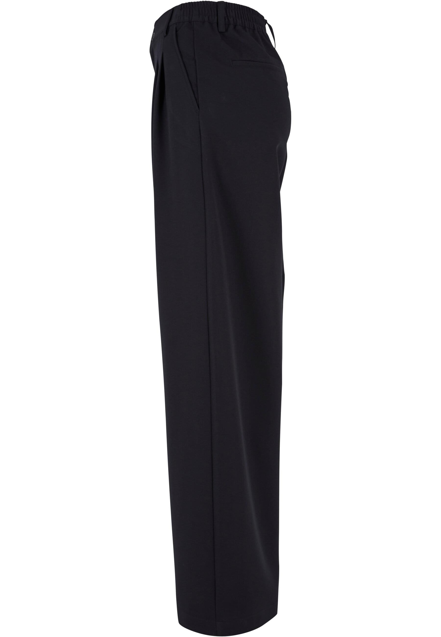 URBAN CLASSICS Stoffhose »Urban Classics Damen Ladies Ultra Wide Pleat-Front Pants«, (1 tlg.)