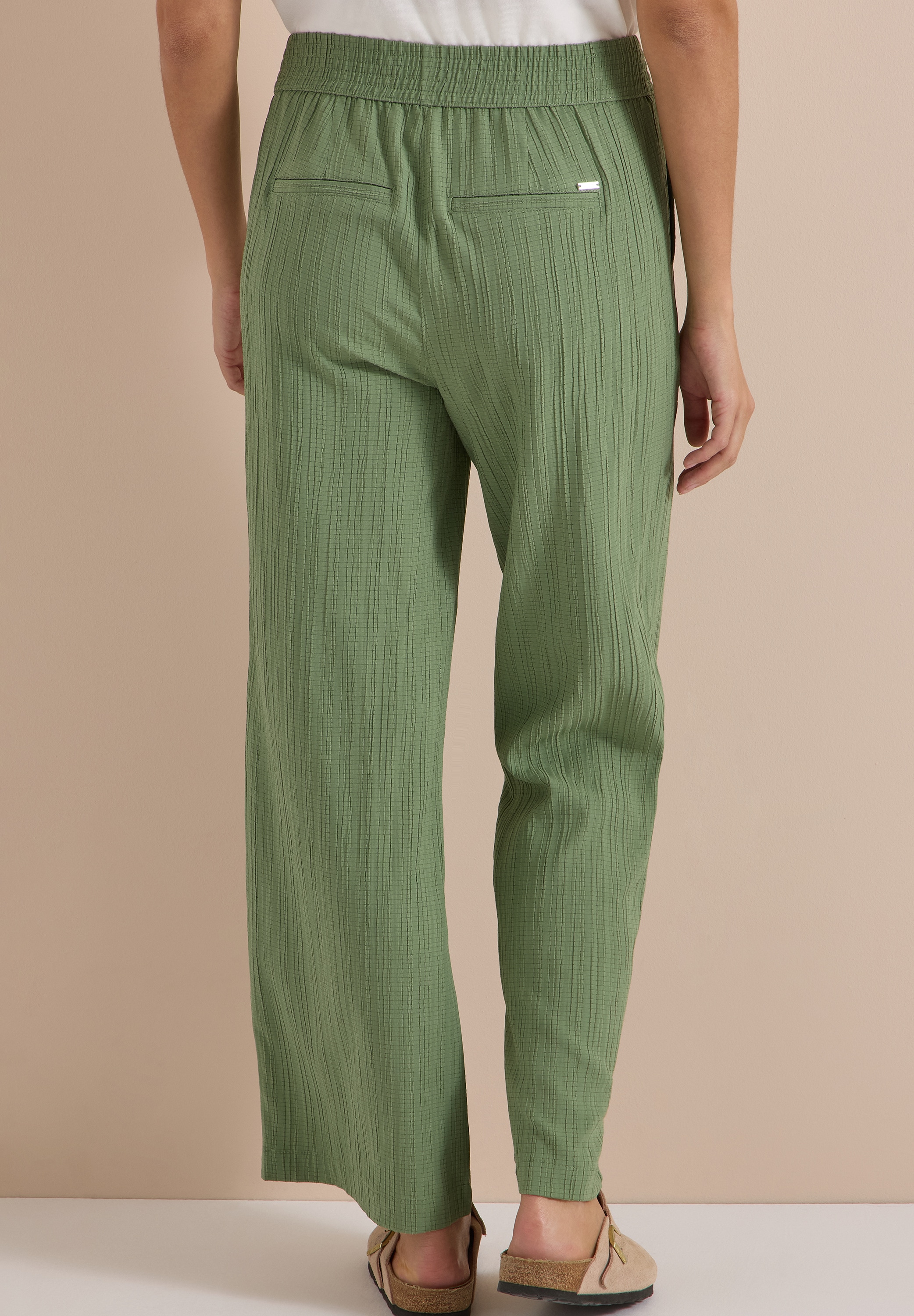 Cecil Stoffhose »Style Neele«  Sommerhose im Loose Fit mit Struktur-Streifen