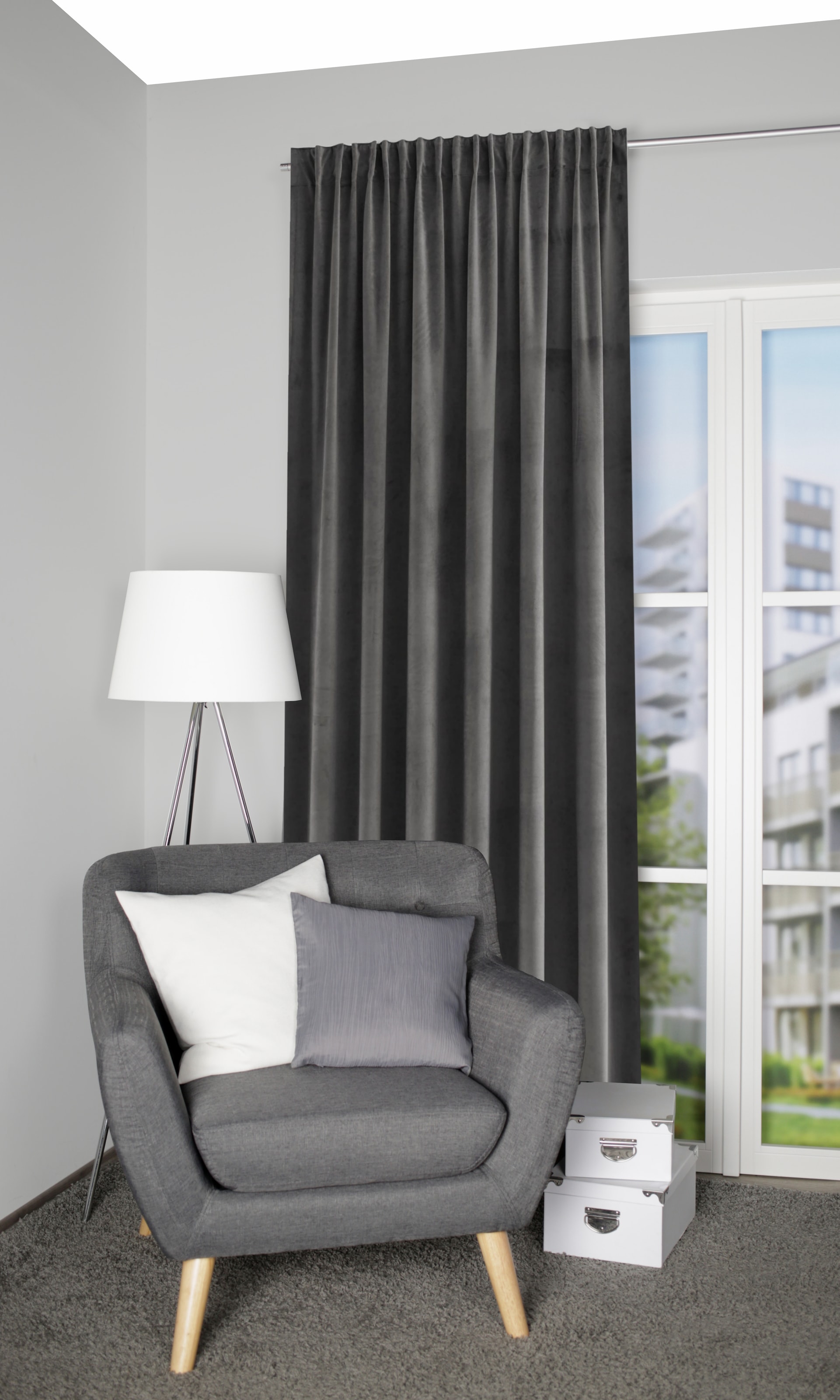 HOME WOHNIDEEN Gardine "TAREK" Multifunktionsband 1 Stk. tlg. THERMOSCHAL, günstig online kaufen